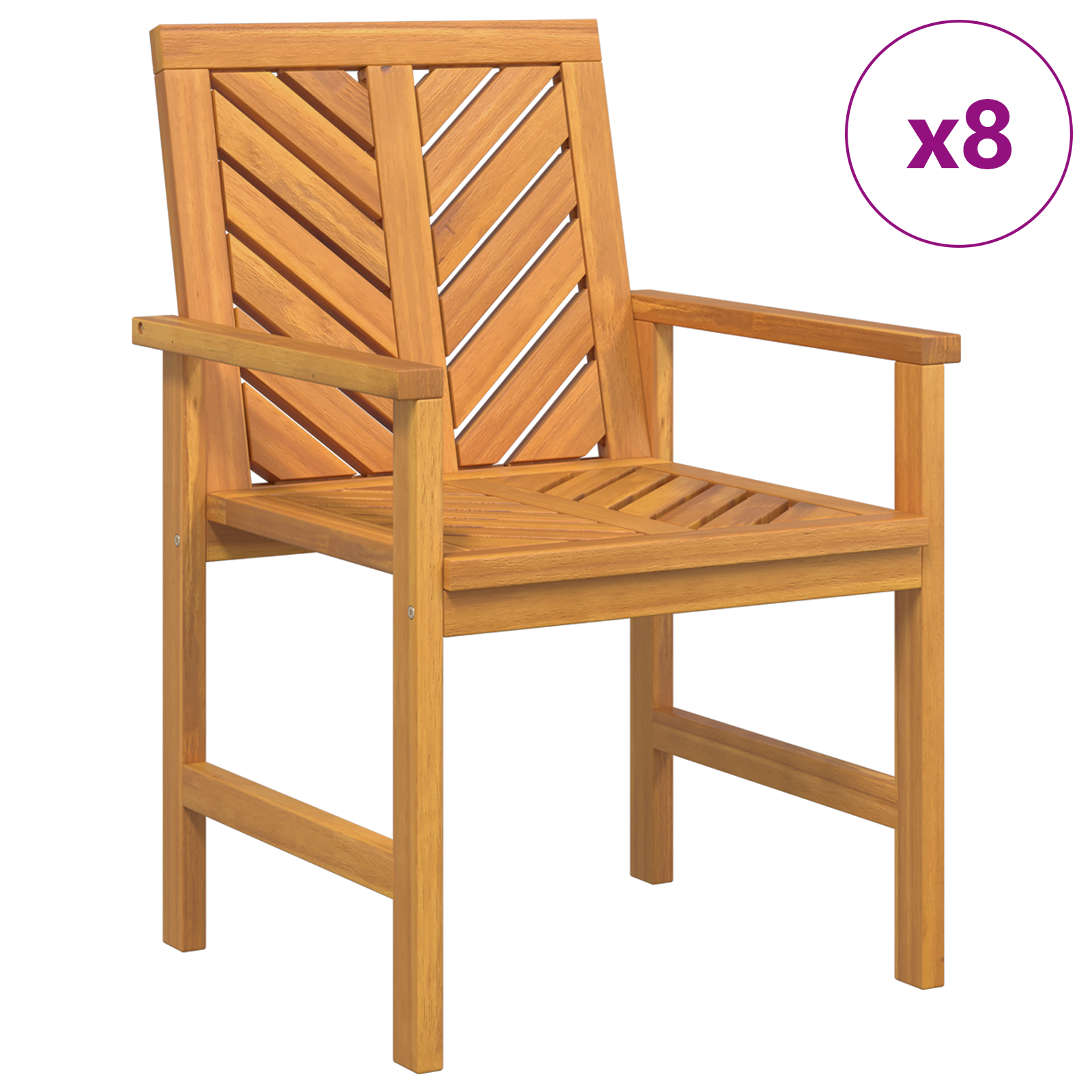 Set de masă pentru grădină 8 pcs Maro Standard GartenMobel Dekor