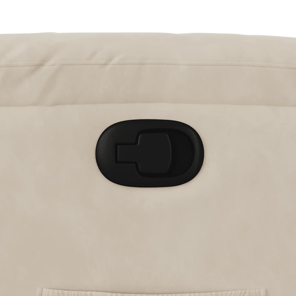 Fotoliu rabatabil cu ridicare, bej, microfibră GartenMobel Dekor