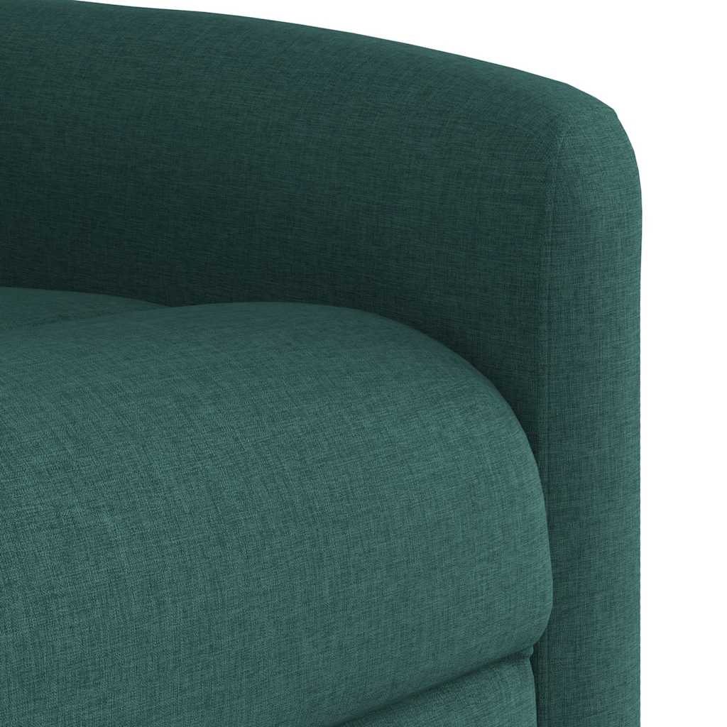 Fotoliu rabatabil ridicare pe verticală, verde închis, textil GartenMobel Dekor