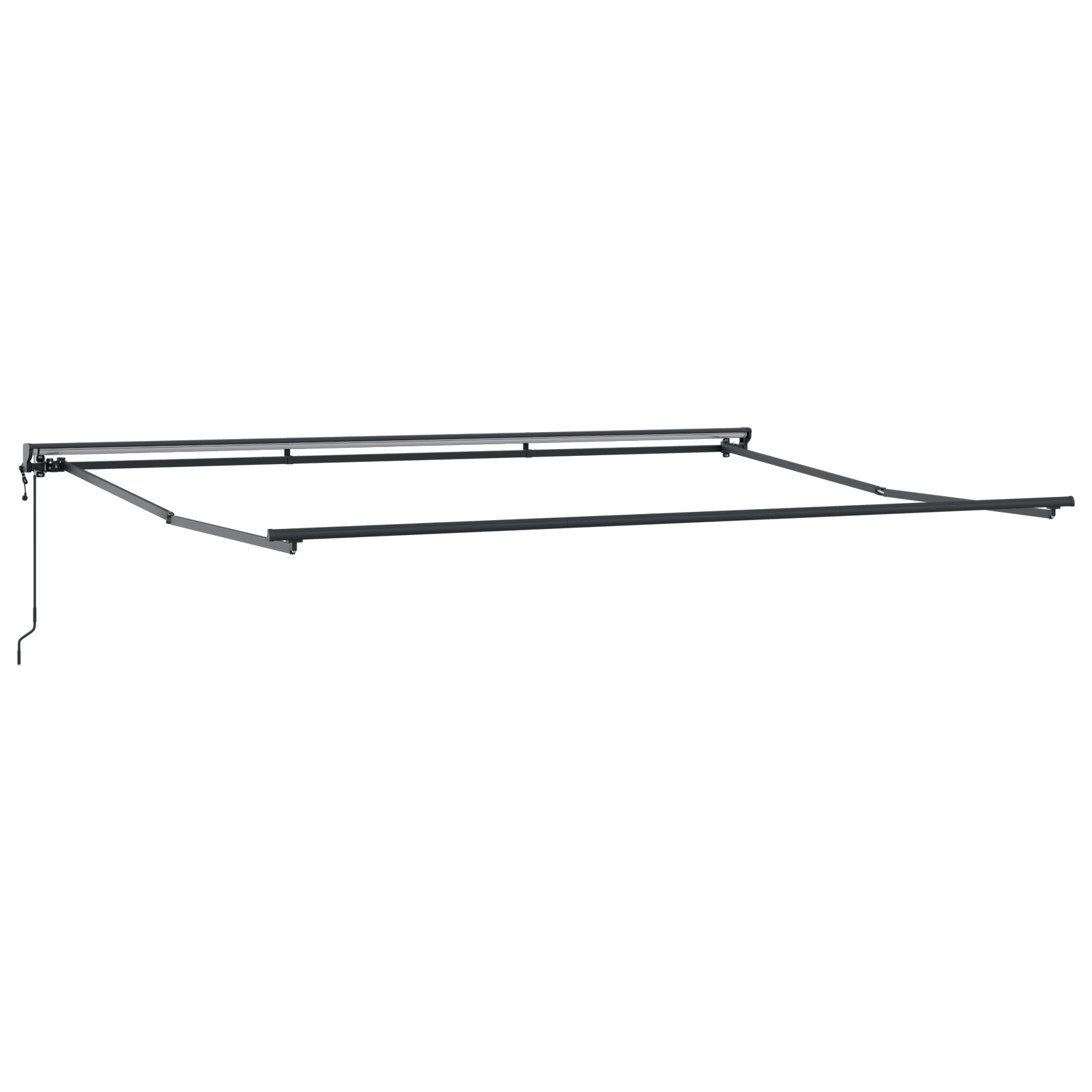 Cortina Retractabilă Manual Antracit Gri 450 × 300 cm GartenMobel Dekor