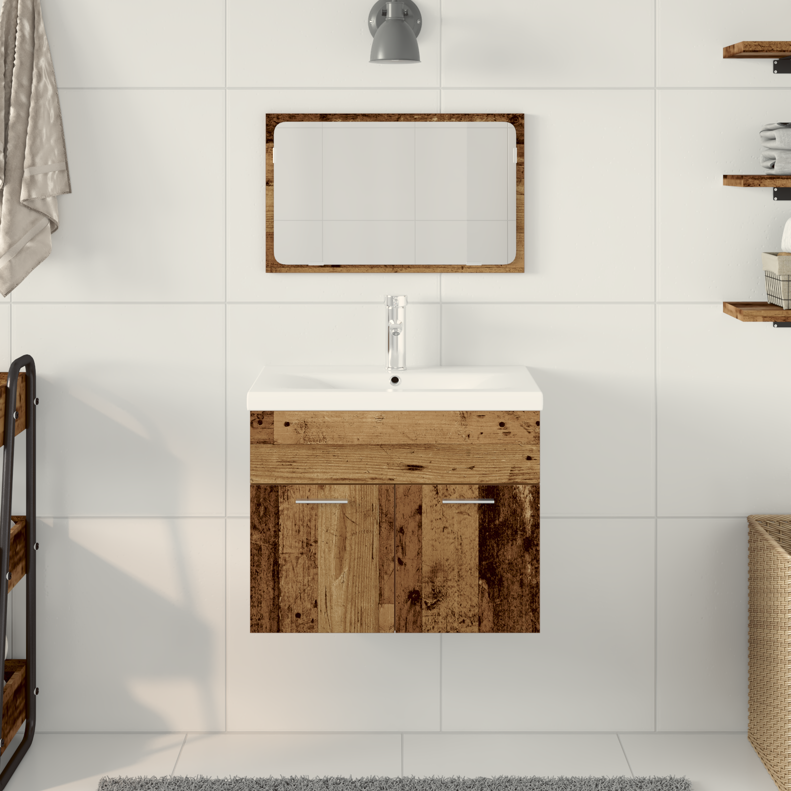 Seturi Altele Din lemn 60 x 38.5 x 46 cm Lemn, ceramică GartenMobel Dekor
