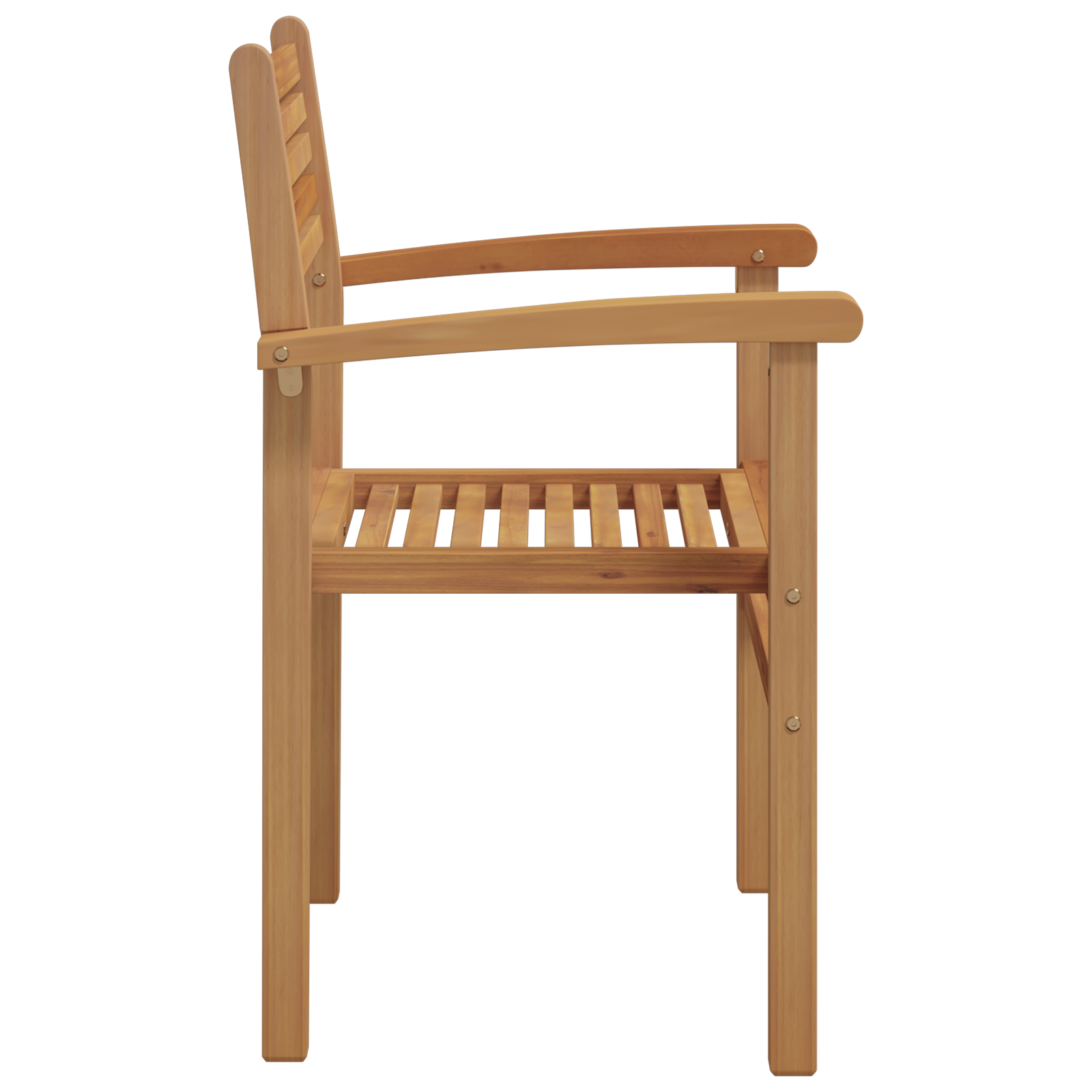Scaune de grădină stivuibile 6 pcs Maro 55.5 x 55.5 x 90 cm GartenMobel Dekor