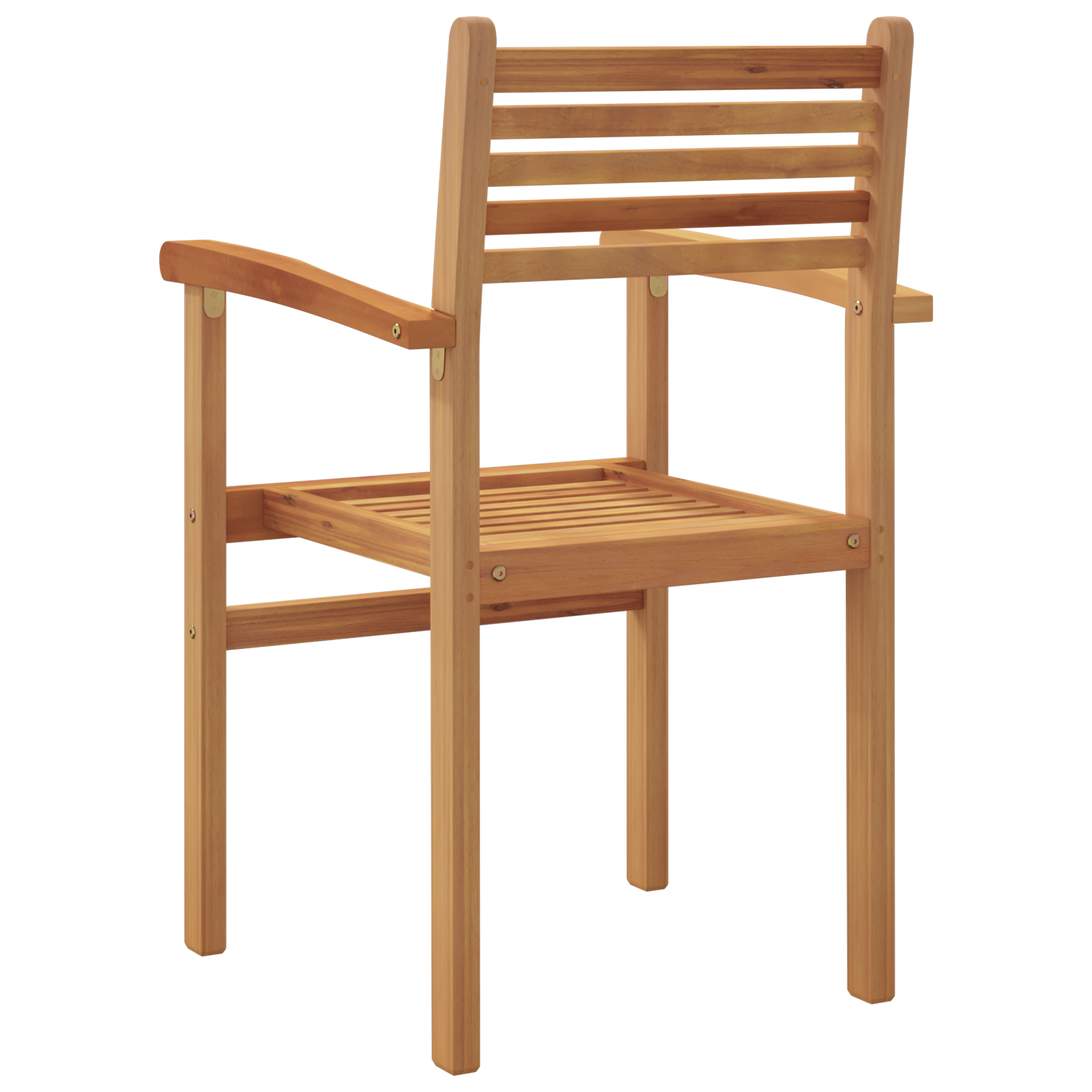 Scaune de grădină stivuibile 6 pcs Maro 55.5 x 55.5 x 90 cm GartenMobel Dekor