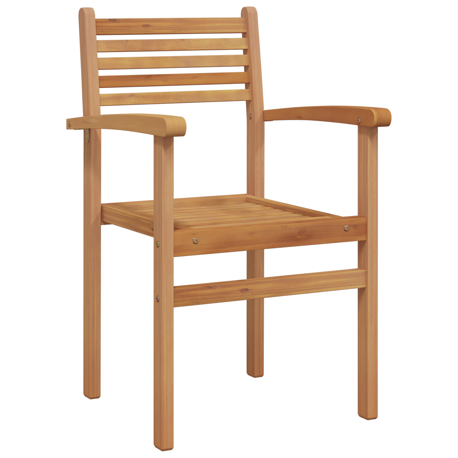 Scaune de grădină stivuibile 6 pcs Maro 55.5 x 55.5 x 90 cm GartenMobel Dekor