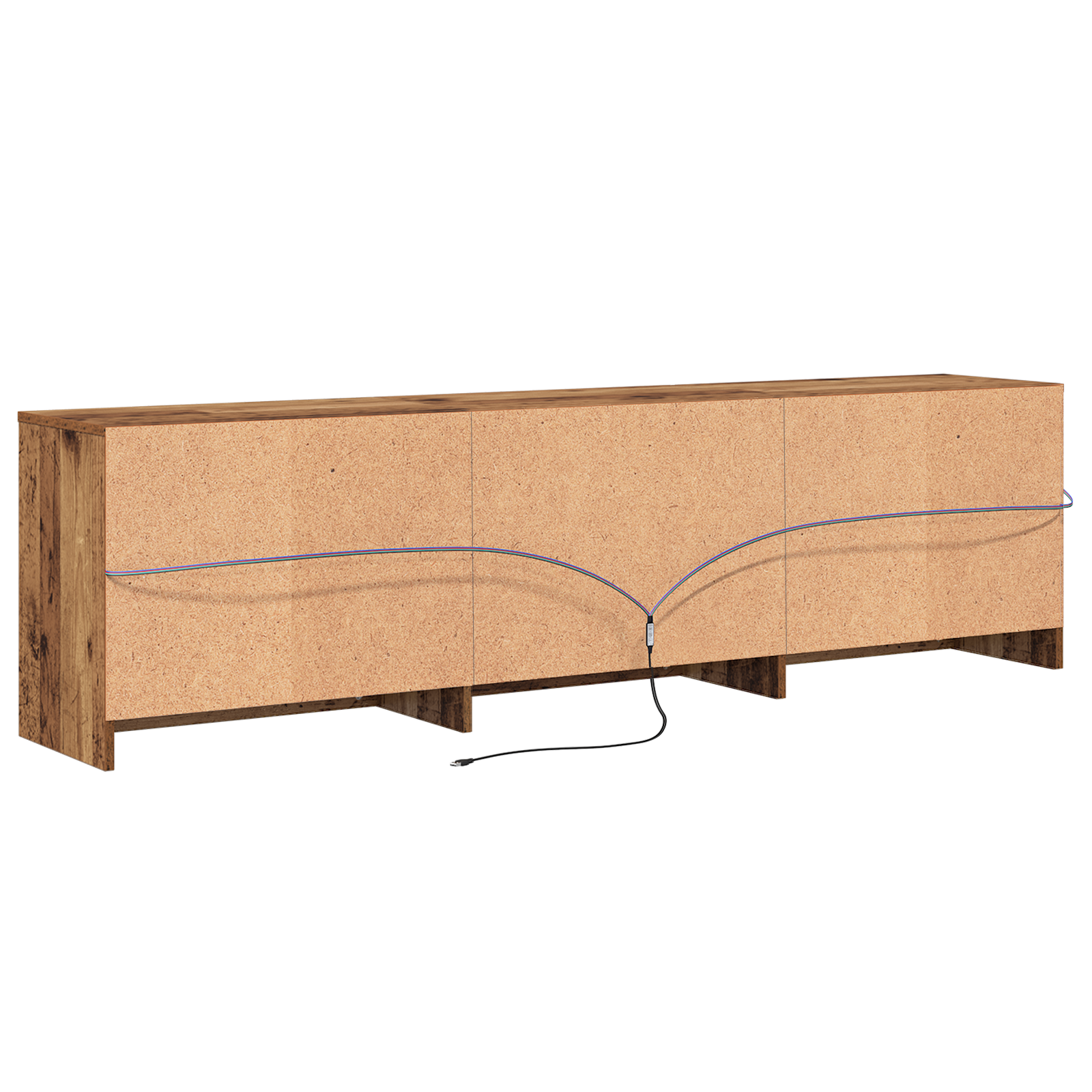 Cabinet TV Lemn vechi Lemn laminat și placaj din particule GartenMobel Dekor