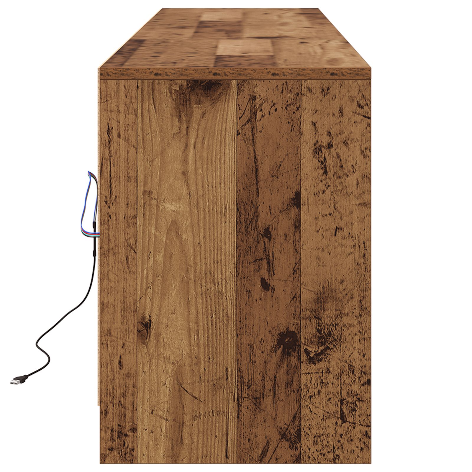 Cabinet TV Lemn vechi Lemn laminat și placaj din particule GartenMobel Dekor
