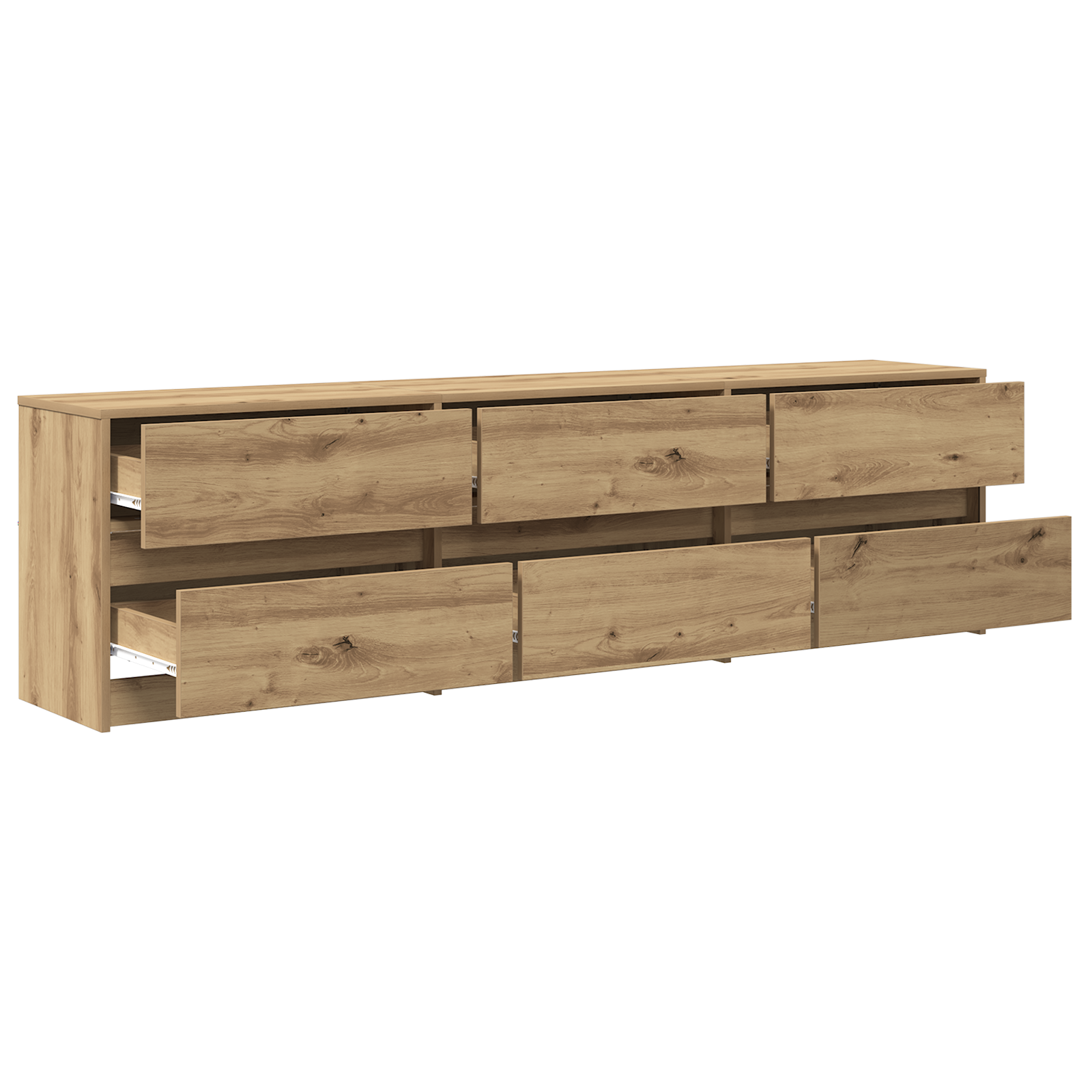 Cabinet TV cu lumini cu bandă LED cu sertar cu depozitare Maro 181 x 34 x 50 cm GartenMobel Dekor