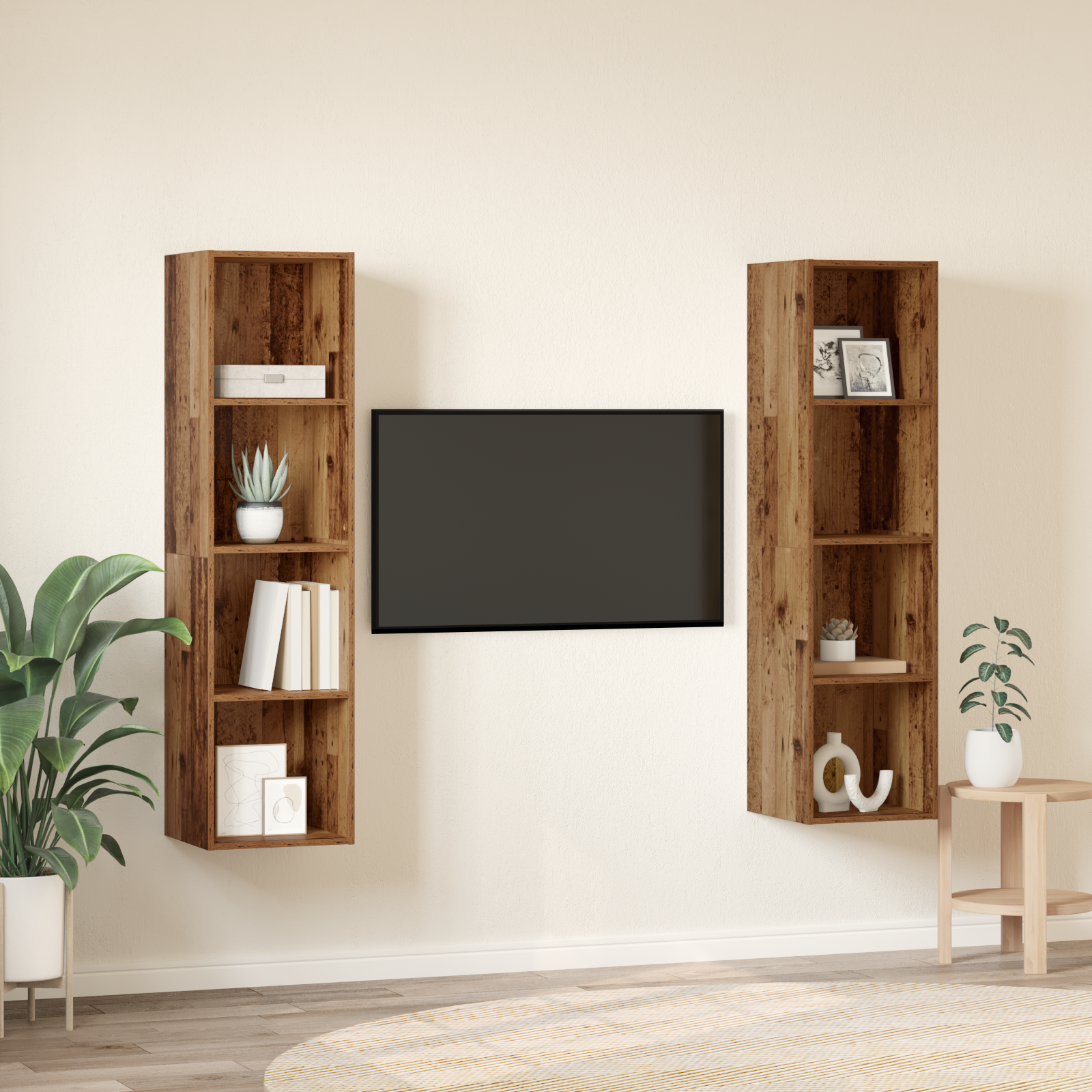 Set comodă TV 2 pcs Maro 37 x 37 x 142.5 cm Lemn compozit GartenMobel Dekor