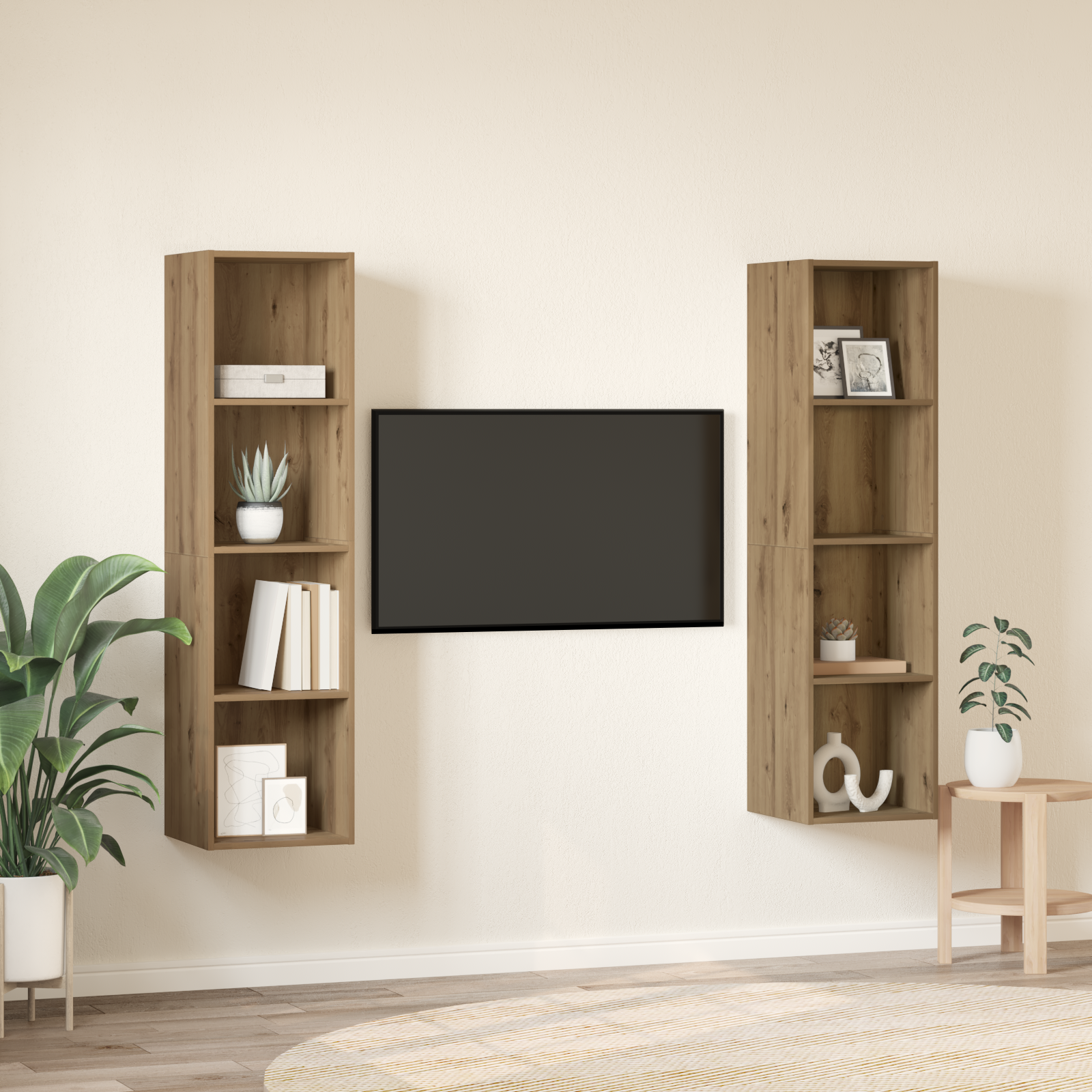 Set comodă TV 2 pcs Maro 37 x 37 x 142.5 cm Lemn compozit GartenMobel Dekor