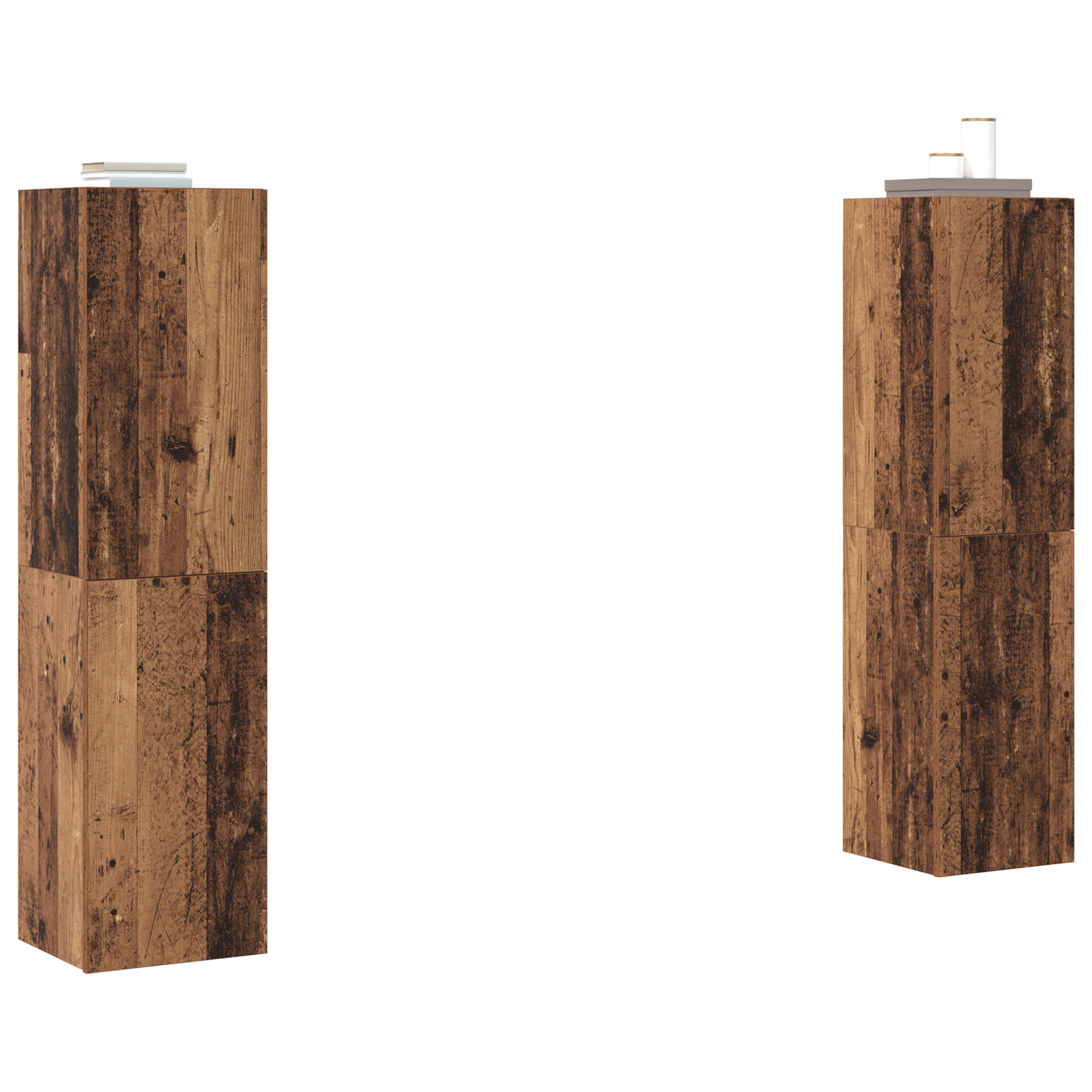 Set comodă TV 4 pcs Lemn vechi 30.5 x 30 x 60 cm Lemn compozit GartenMobel Dekor