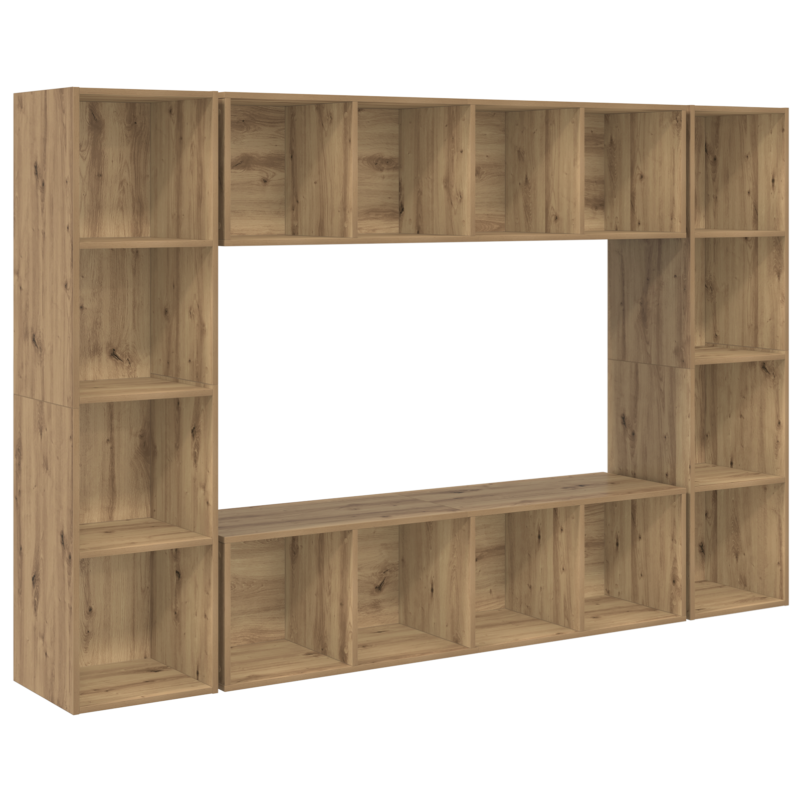 Set comodă TV 4 pcs Maro 37 x 37 x 142.5 cm Lemn compozit GartenMobel Dekor
