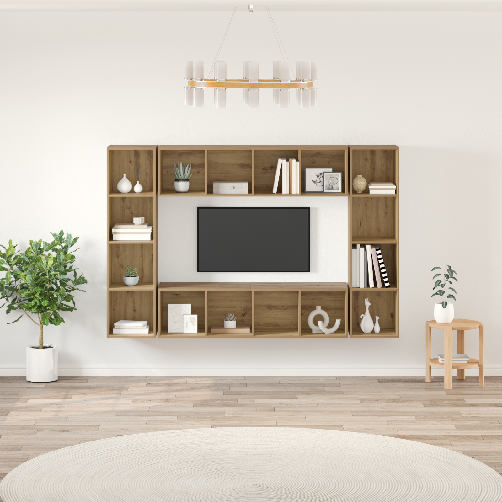 Set comodă TV 4 pcs Maro 37 x 37 x 142.5 cm Lemn compozit GartenMobel Dekor