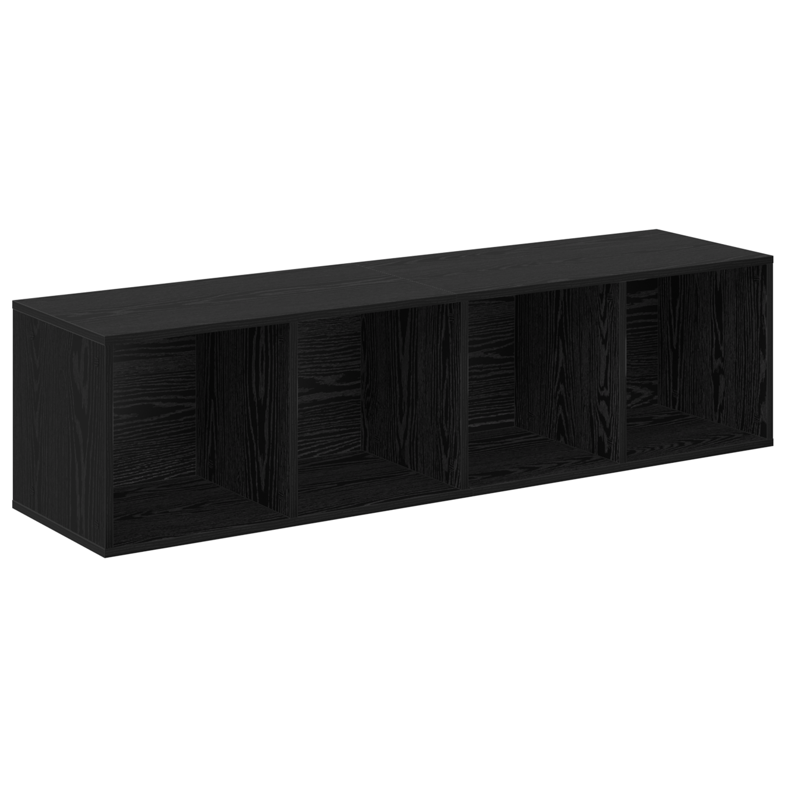 Set comodă TV 4 pcs Negru 37 x 37 x 142.5 cm Lemn compozit GartenMobel Dekor