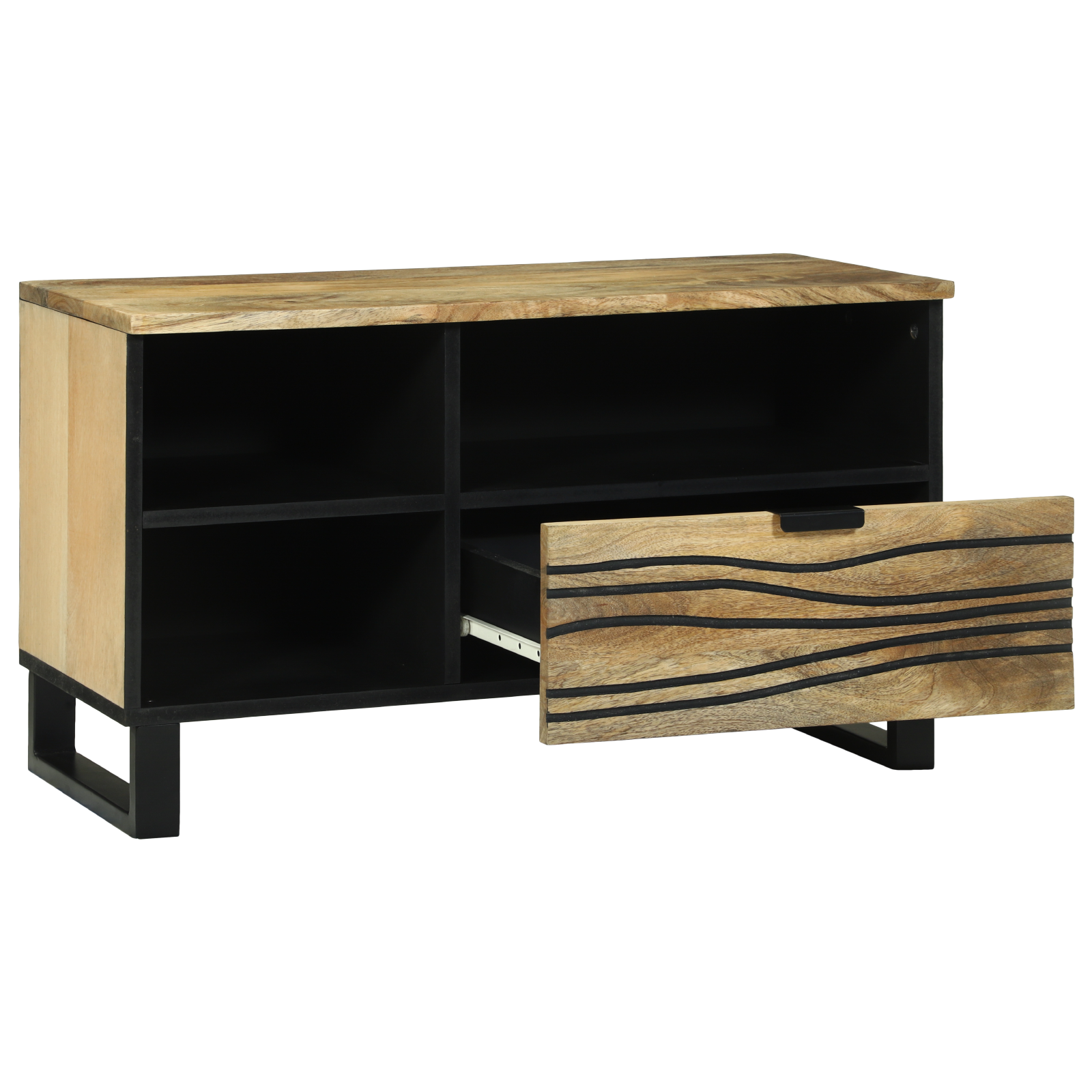 Cabinet de depozitare media cu sertar cu raft Maro 80 x 33.5 x 46 cm GartenMobel Dekor