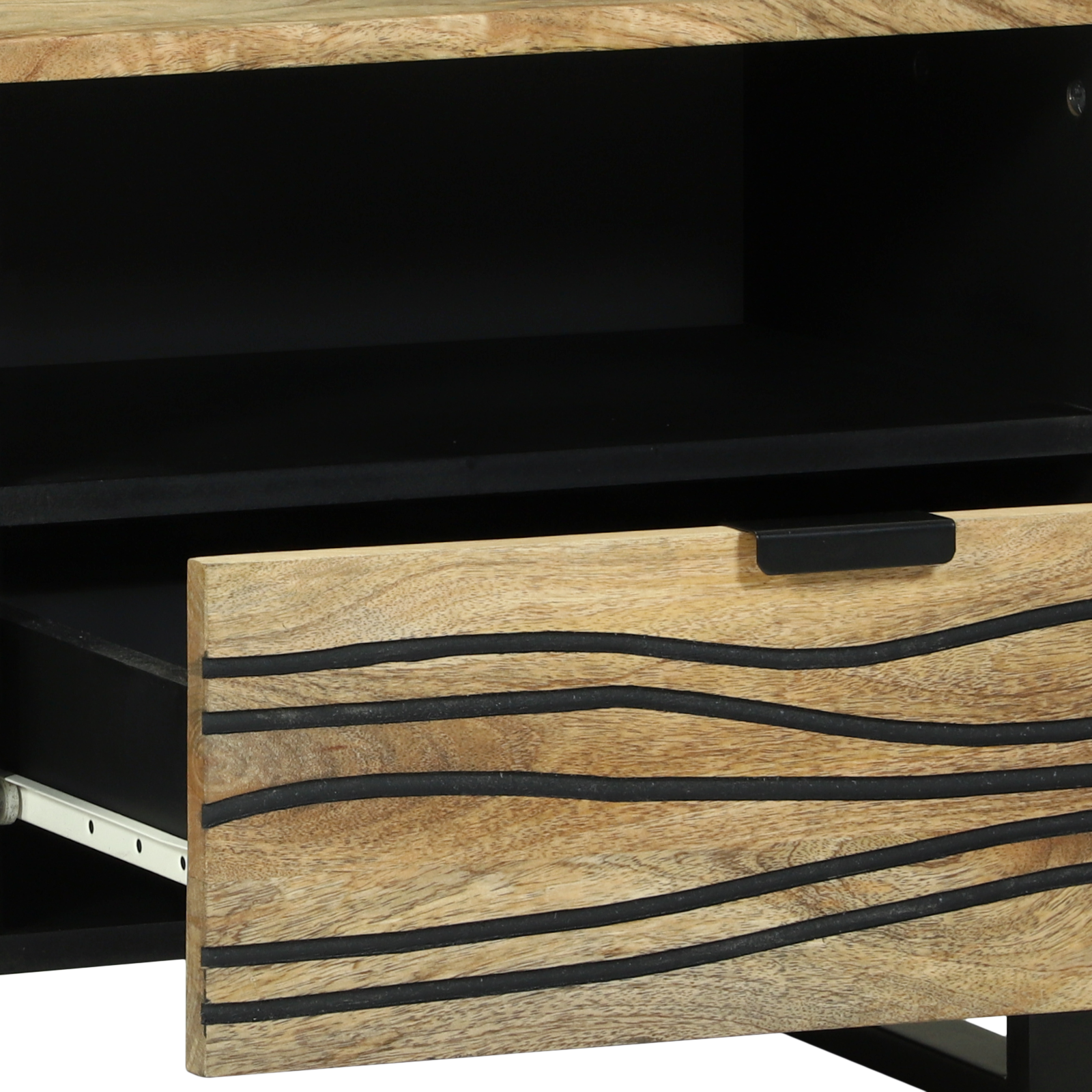 Cabinet de depozitare media cu sertar cu raft Maro 80 x 33.5 x 46 cm GartenMobel Dekor