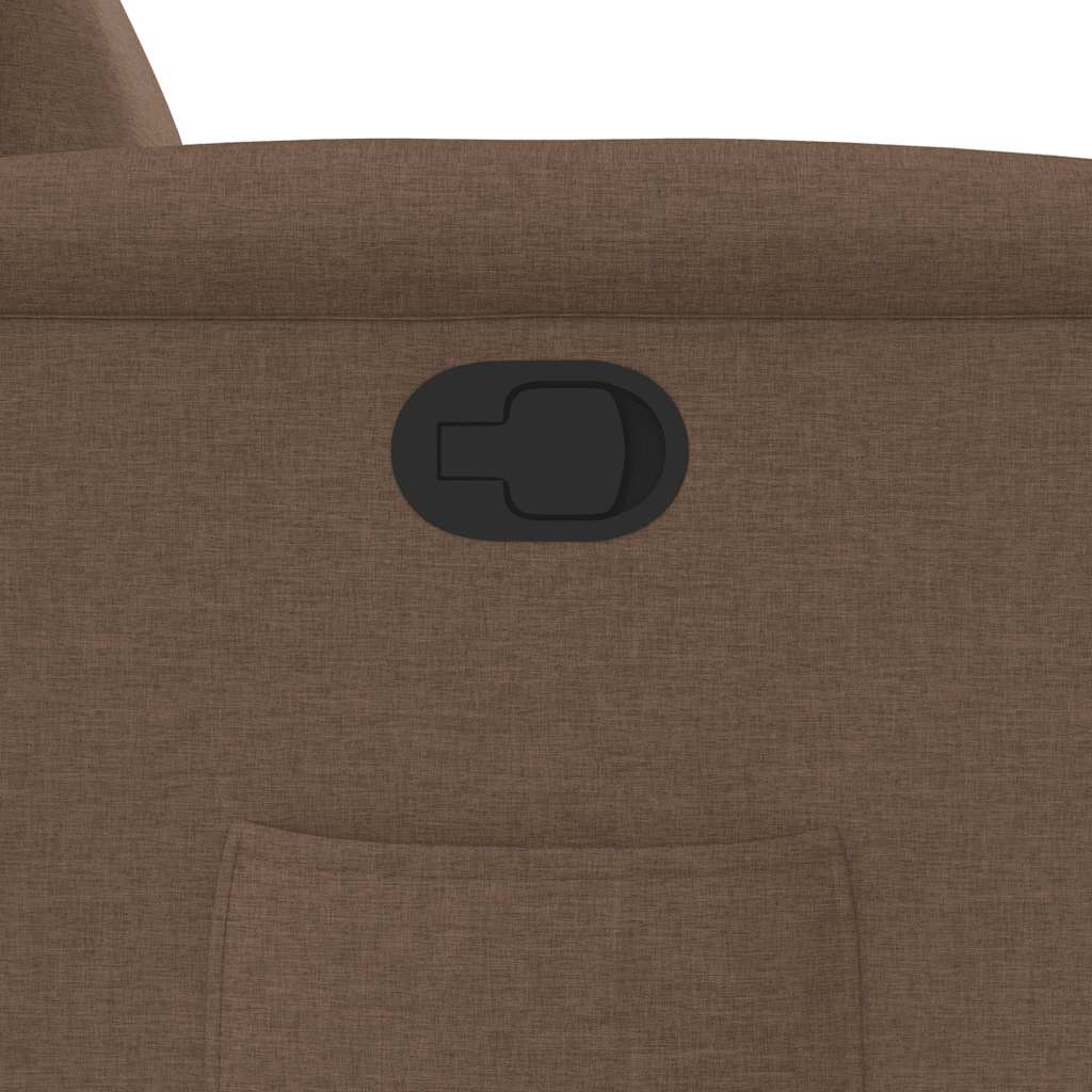 Fotoliu rabatabil, maro, material textil GartenMobel Dekor