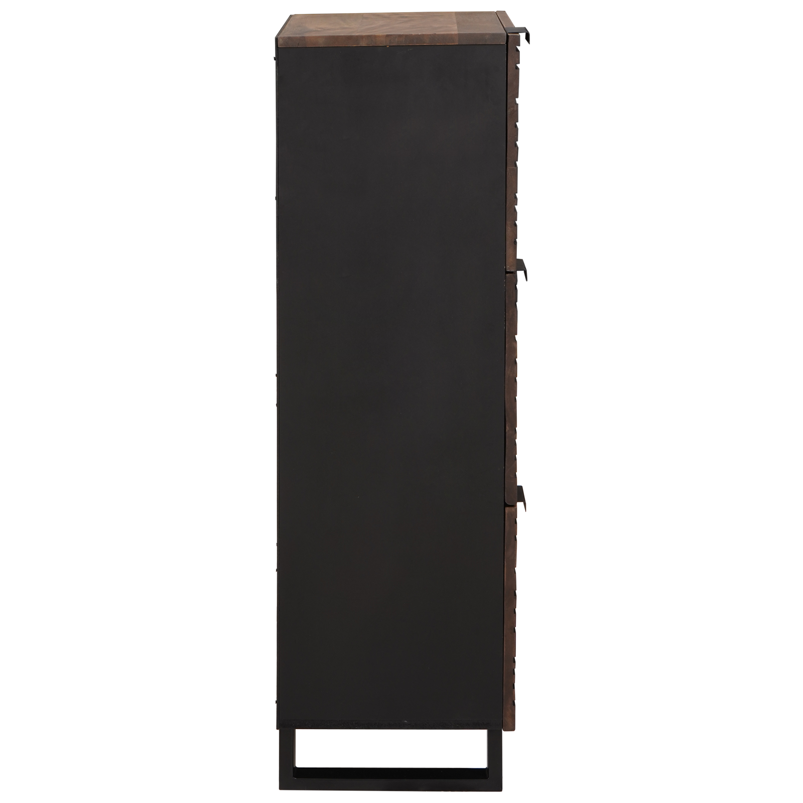Highboard din lemn de nuc cu raft Altele cu depozitare cu ușă Maro 40 x 33.5 x 110 cm GartenMobel Dekor