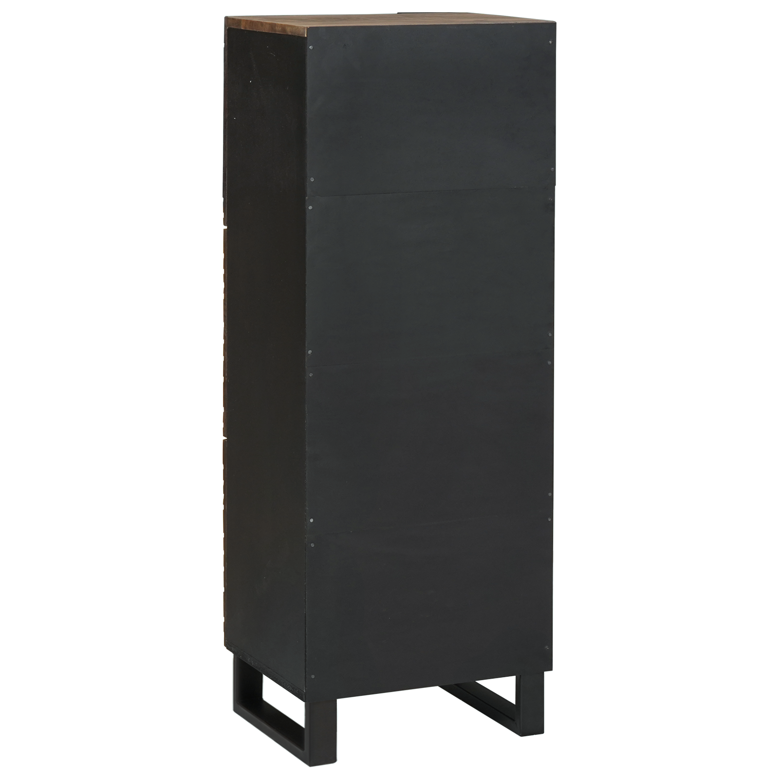 Highboard din lemn de nuc cu raft Altele cu depozitare cu ușă Maro 40 x 33.5 x 110 cm GartenMobel Dekor