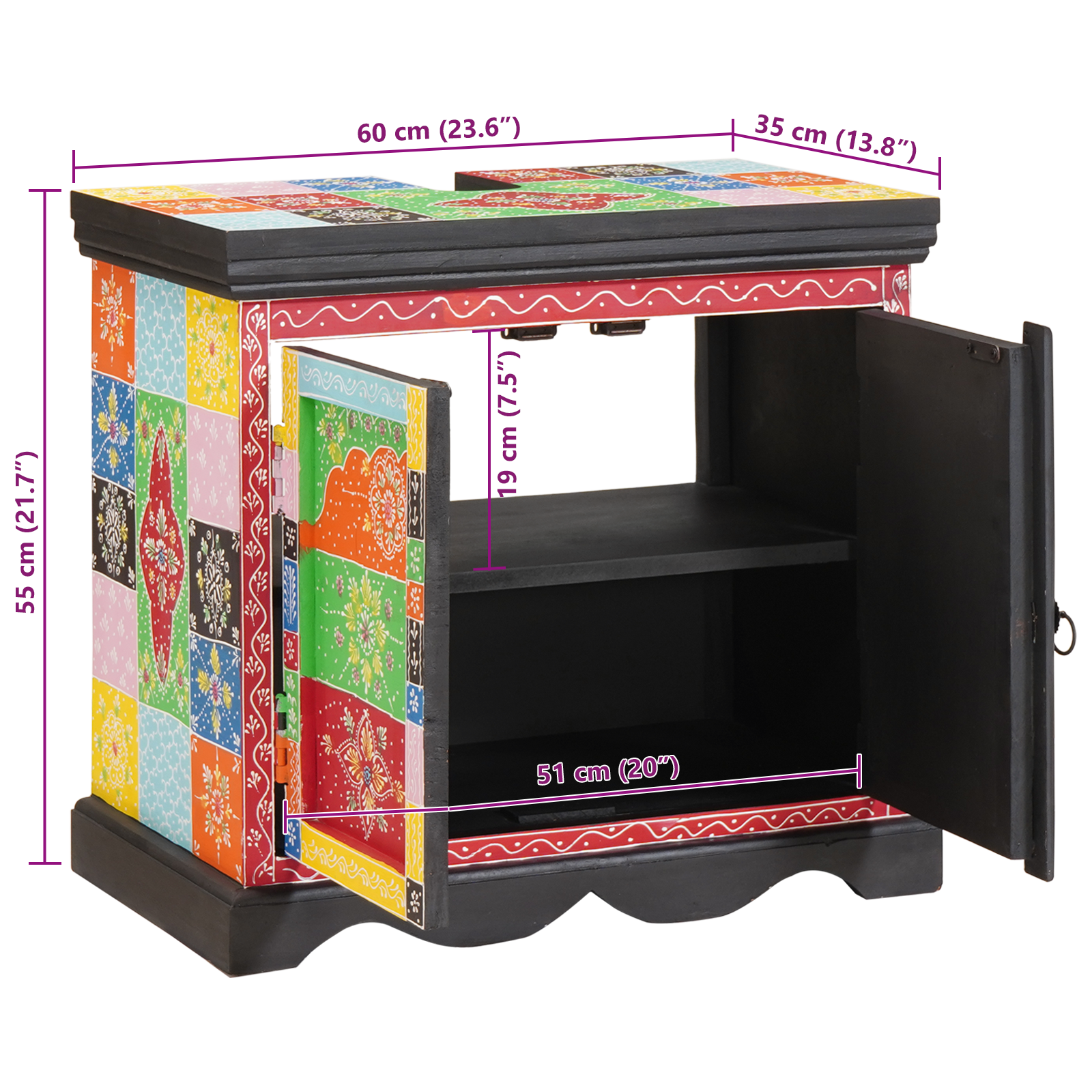 Seturi de mobilier pentru baie cu ușă Multicolor Standard Lemn GartenMobel Dekor