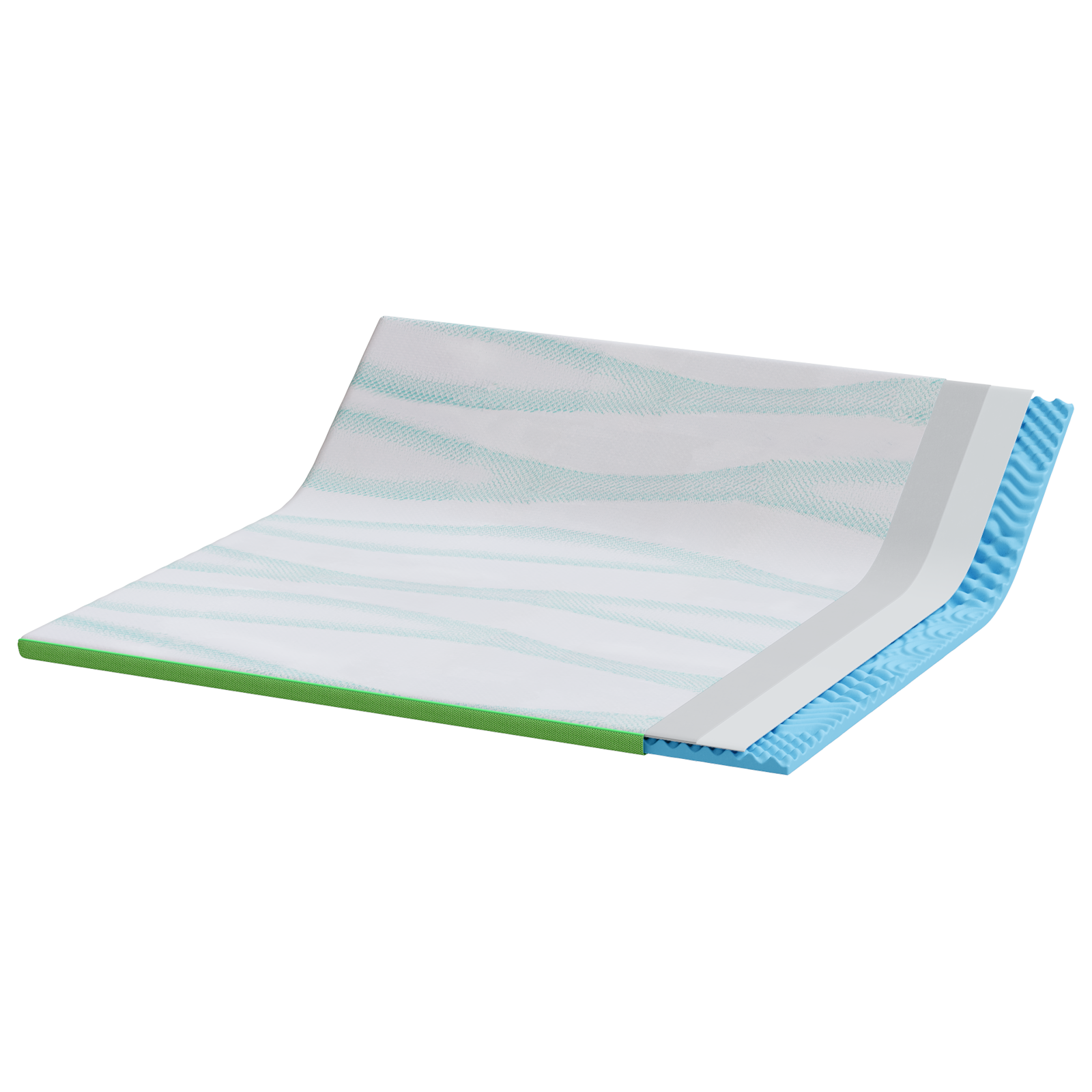 Păturile pentru saltea Alb și Verde 200 x 200 cm GartenMobel Dekor