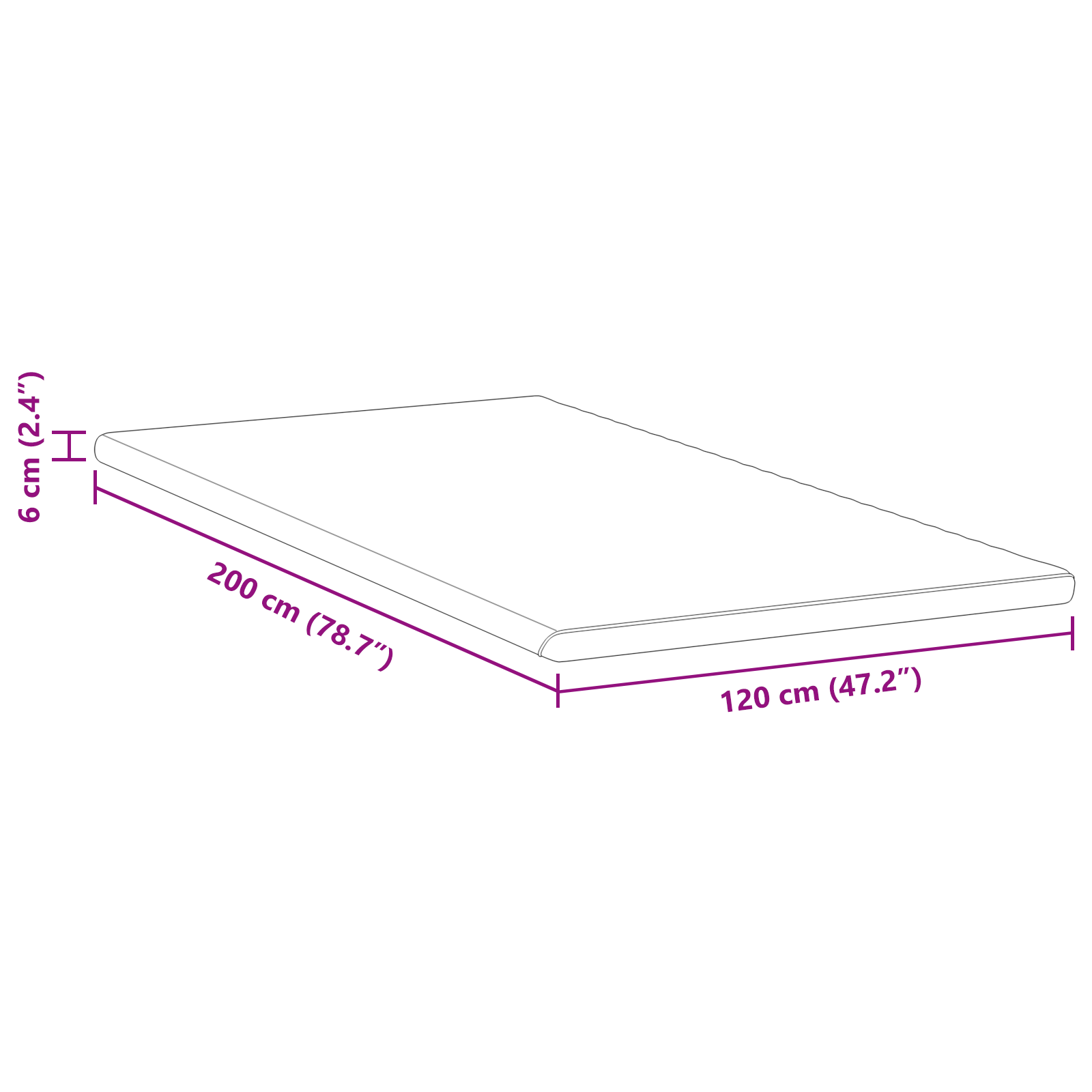 Păturile pentru saltea Altele Alb și Verde 120 x 200 cm GartenMobel Dekor