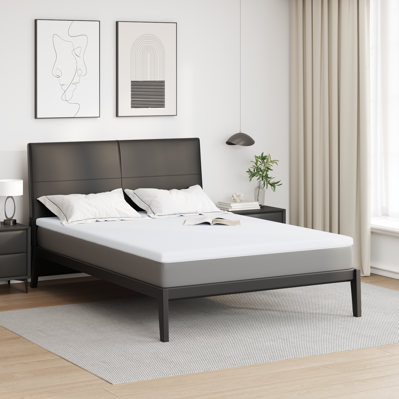Păturile pentru saltea Alb 160 x 200 cm GartenMobel Dekor