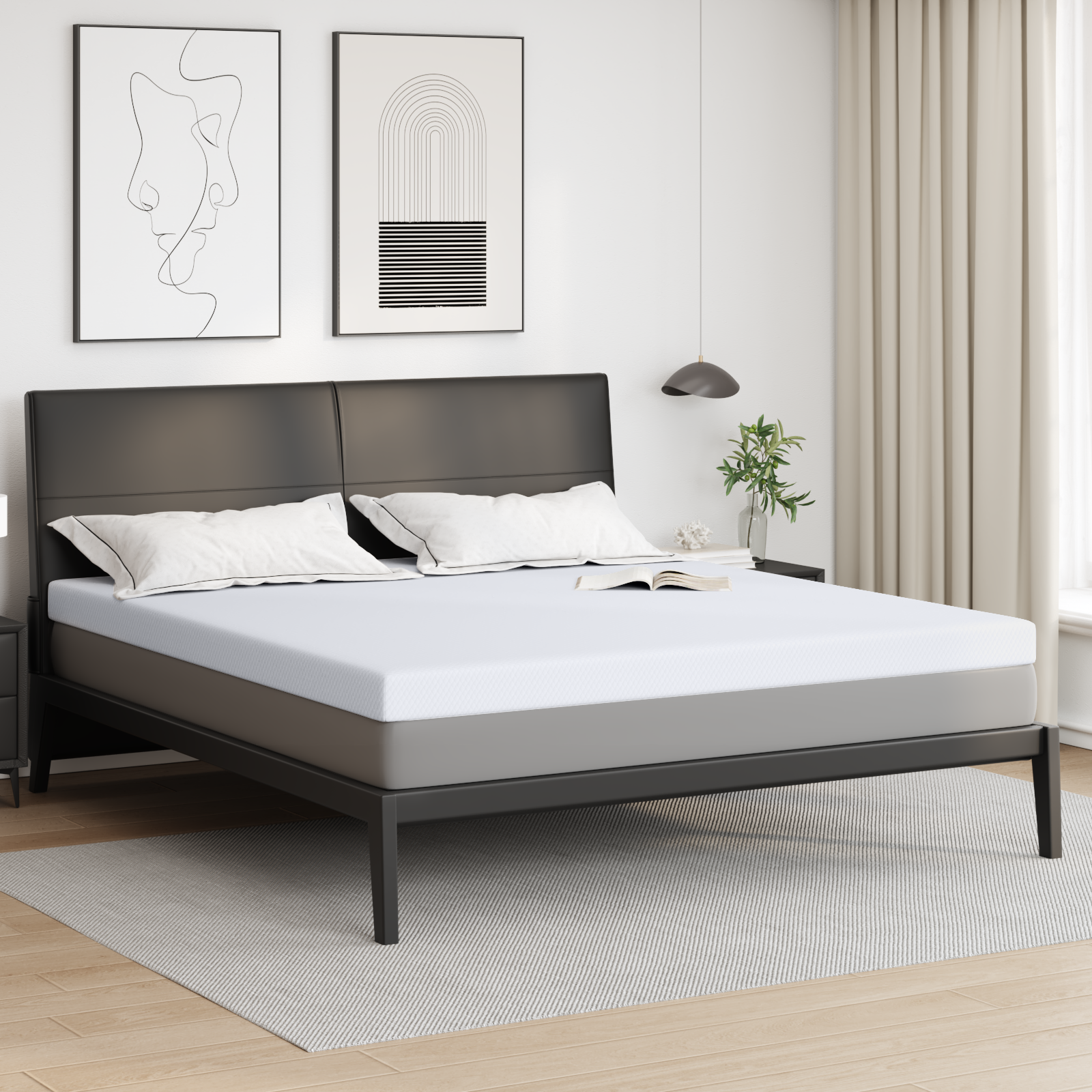 Păturile pentru saltea Alb 200 x 200 cm GartenMobel Dekor