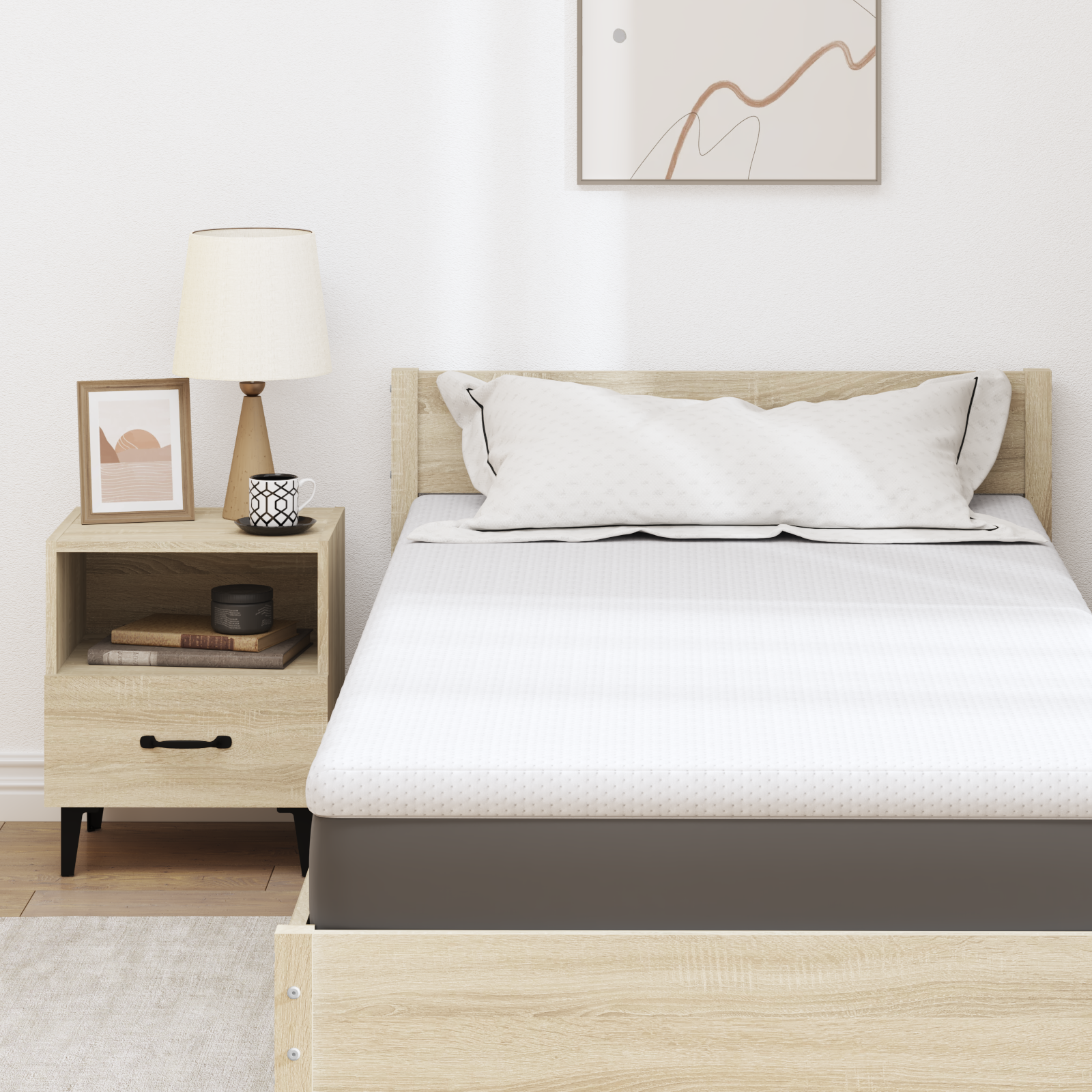 Păturile pentru saltea Alb 90 x 200 cm GartenMobel Dekor