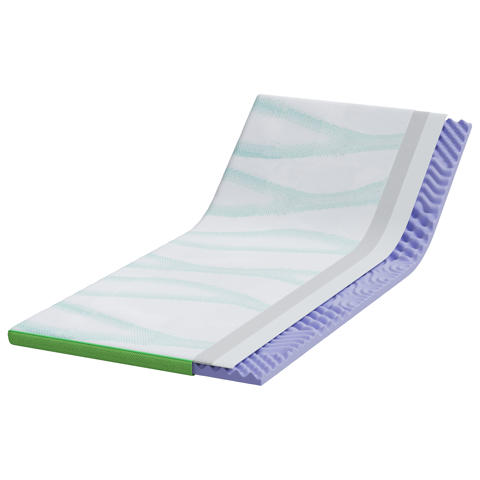 Păturile pentru saltea Alb și Verde 100 x 200 cm GartenMobel Dekor