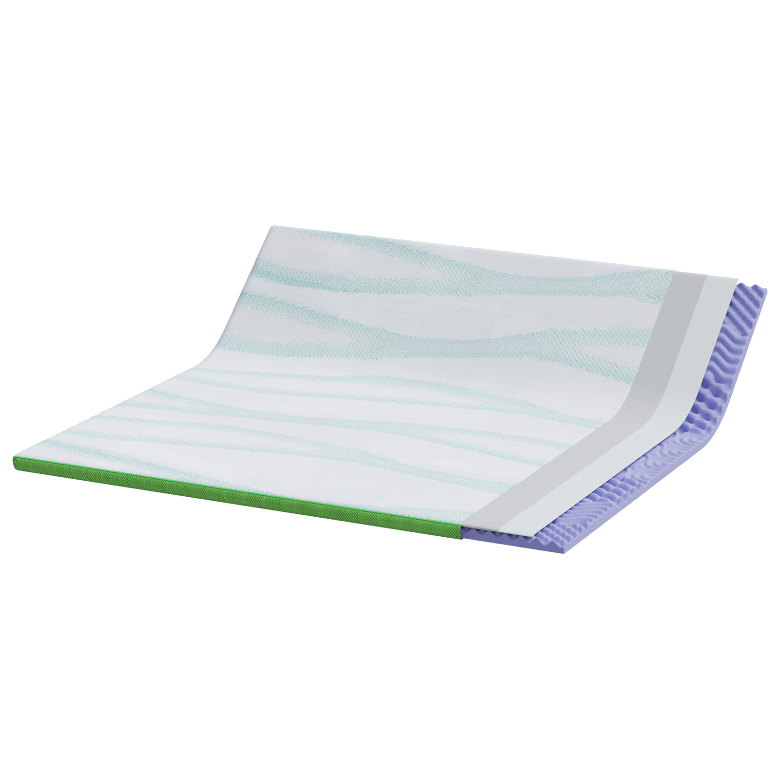 Păturile pentru saltea Alb și Verde 180 x 200 cm GartenMobel Dekor