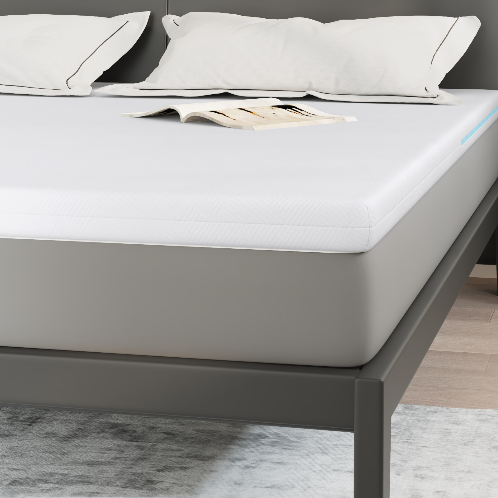Păturile pentru saltea Alb 200 x 200 cm GartenMobel Dekor