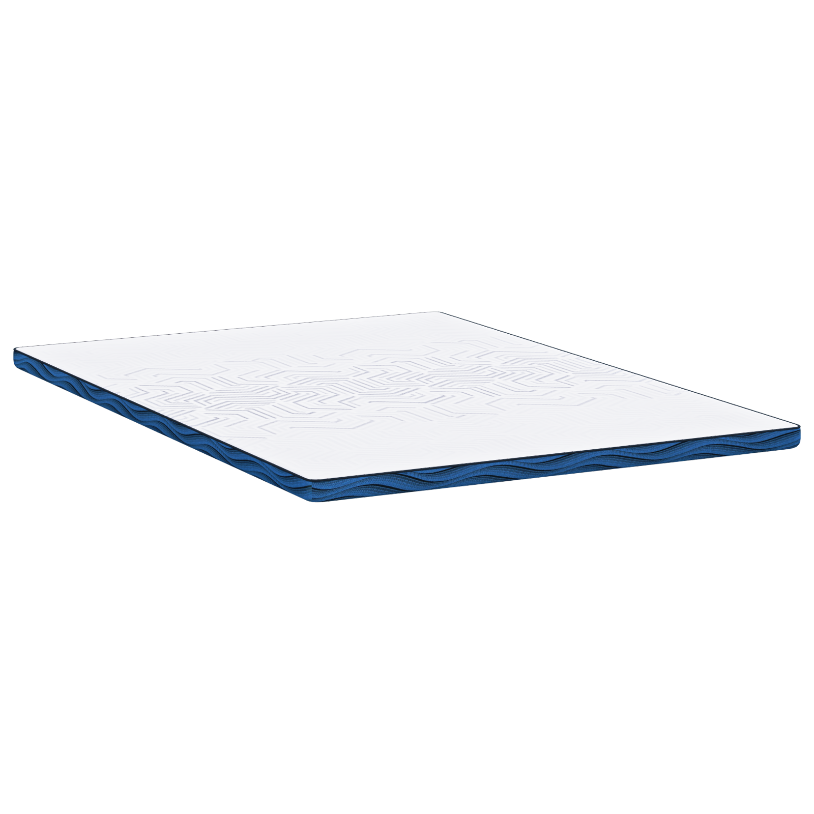 Păturile pentru saltea Alb și albastru 160 x 200 cm GartenMobel Dekor