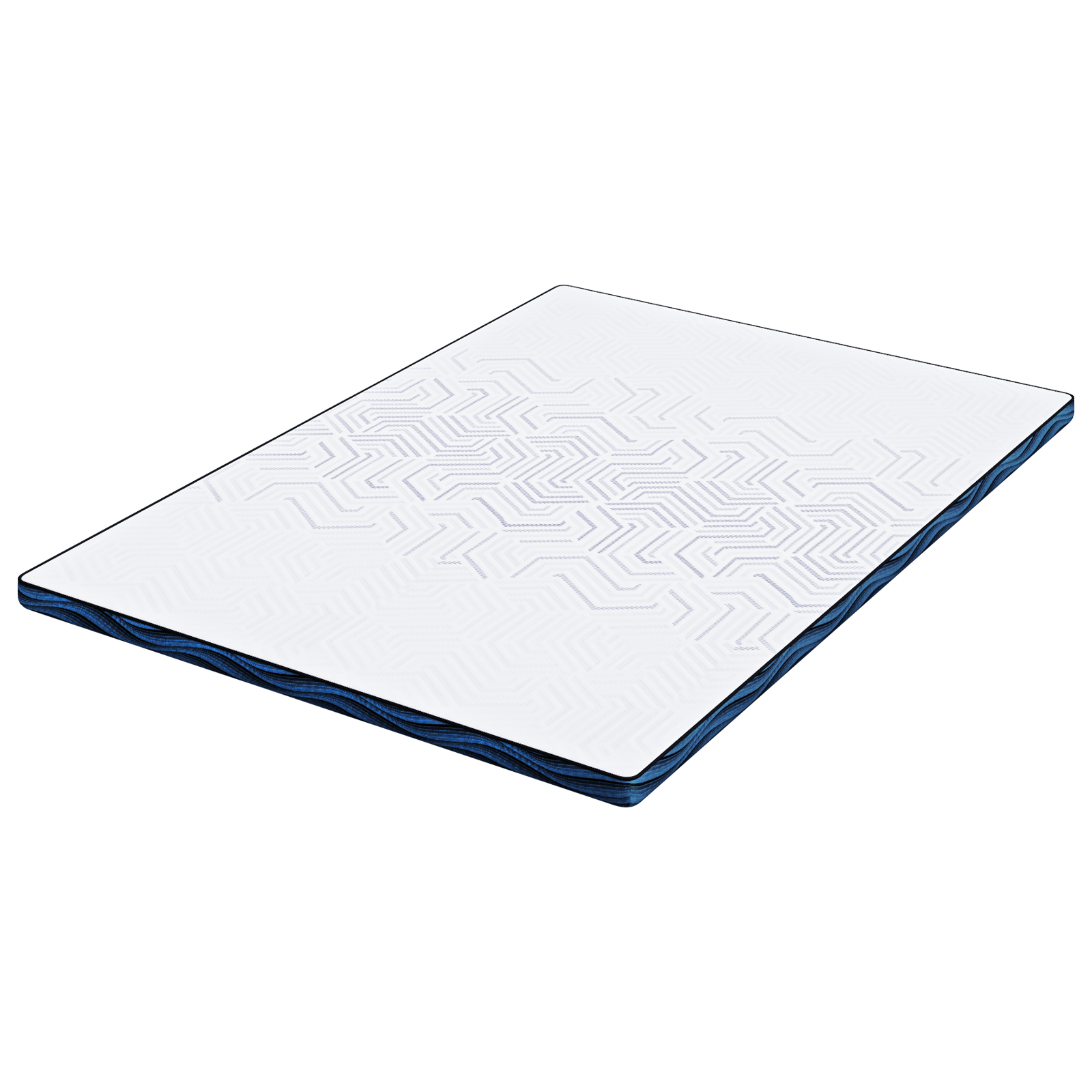 Păturile pentru saltea Alb și albastru 160 x 200 cm GartenMobel Dekor