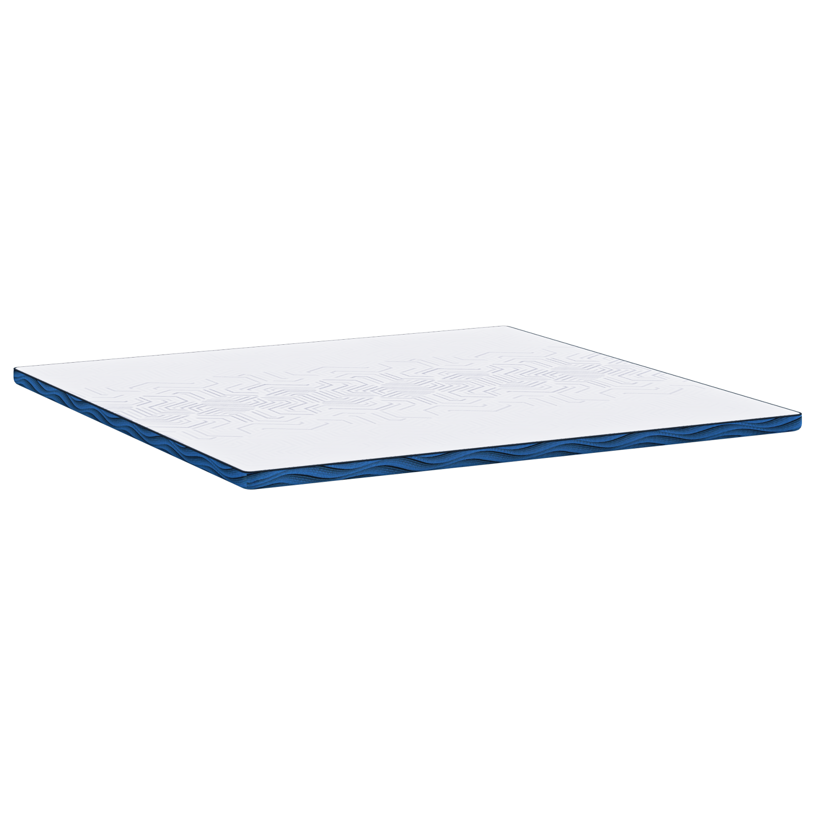 Păturile pentru saltea Alb și albastru 200 x 200 cm GartenMobel Dekor
