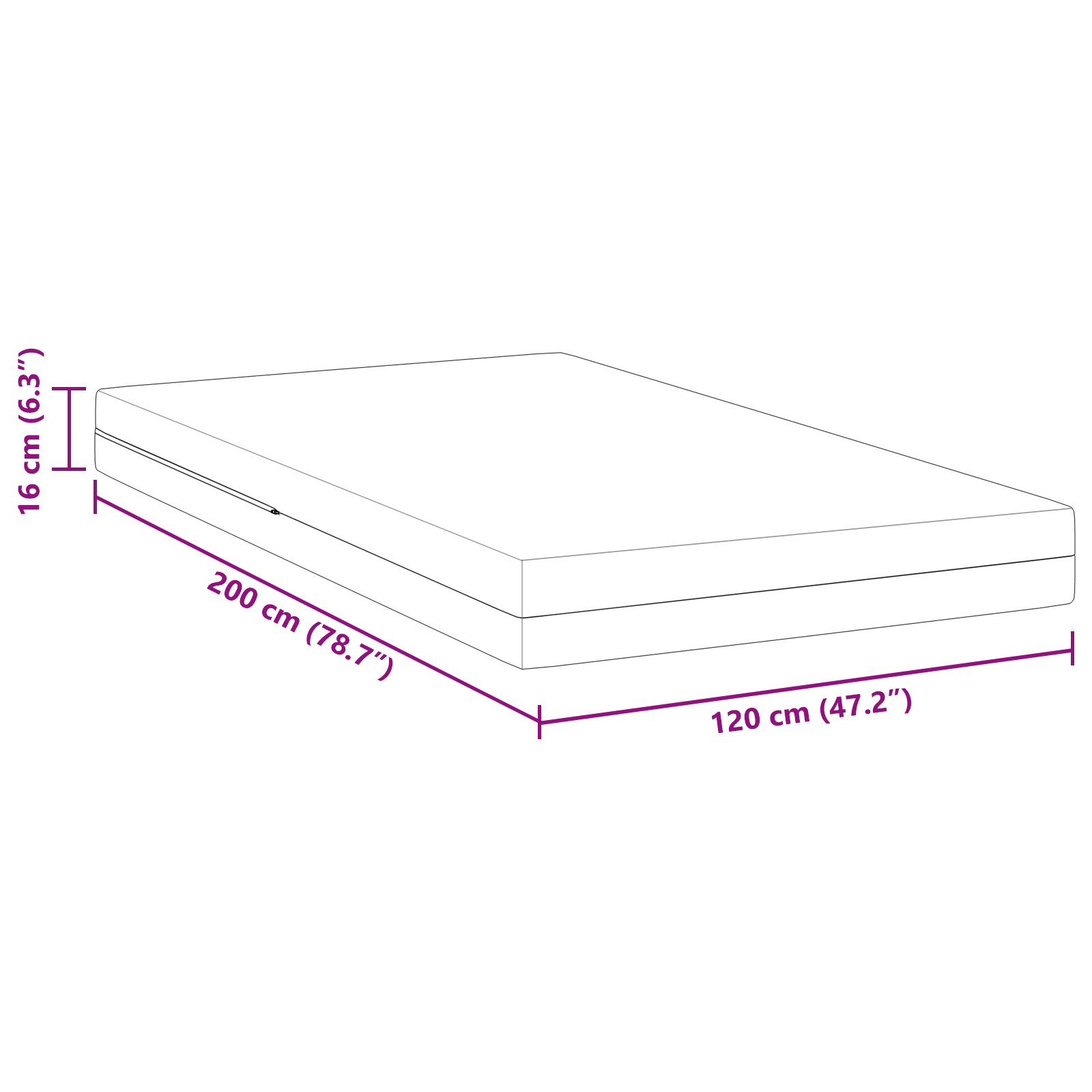 Saltele Alb 120 x 200 cm Țesătură jacquard din poliester 100% GartenMobel Dekor