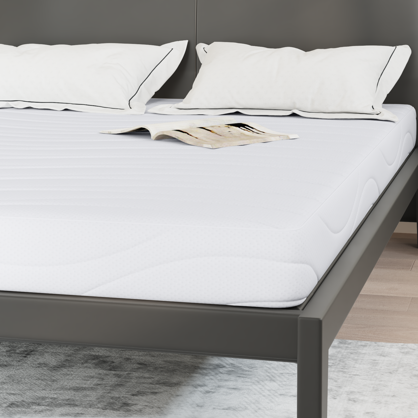 Saltele Alb 140 x 190 cm Țesătură din 100% poliester GartenMobel Dekor