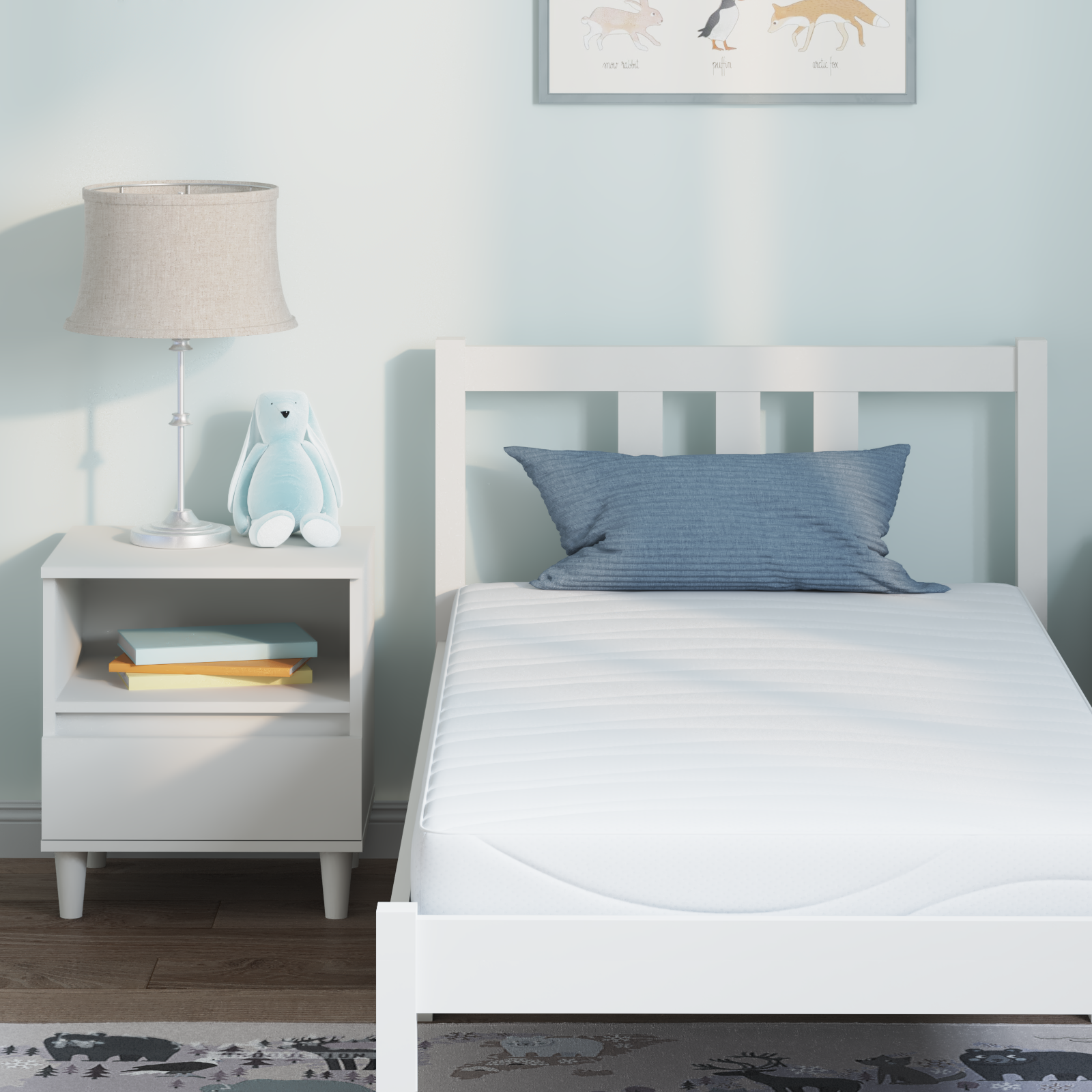 Saltele Alb 80 x 160 cm Țesătură din 100% poliester GartenMobel Dekor