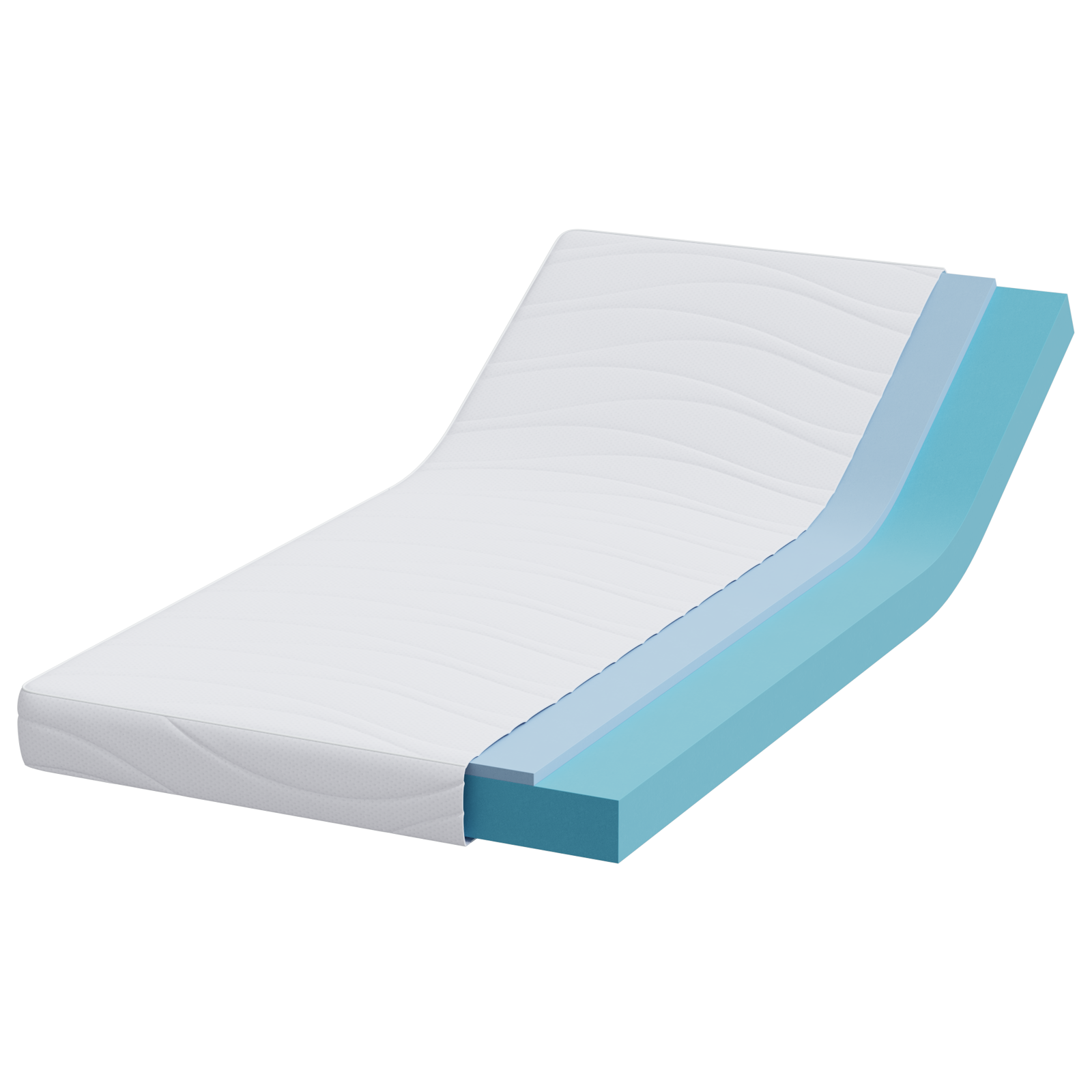 Saltele Alb 90 x 190 cm Țesătură din 100% poliester GartenMobel Dekor