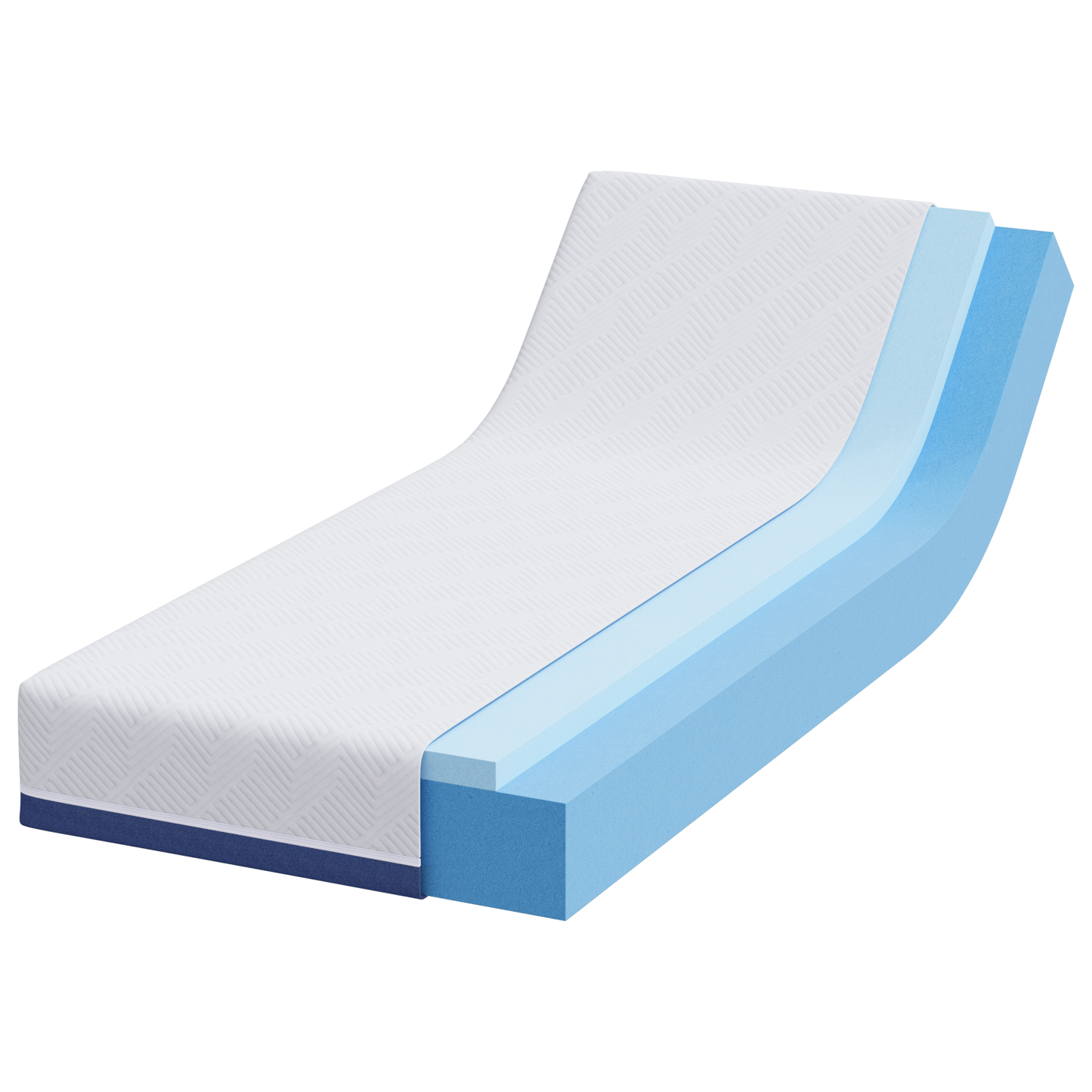 Saltele Alb și albastru Țesătură jacquard din poliester 100% GartenMobel Dekor