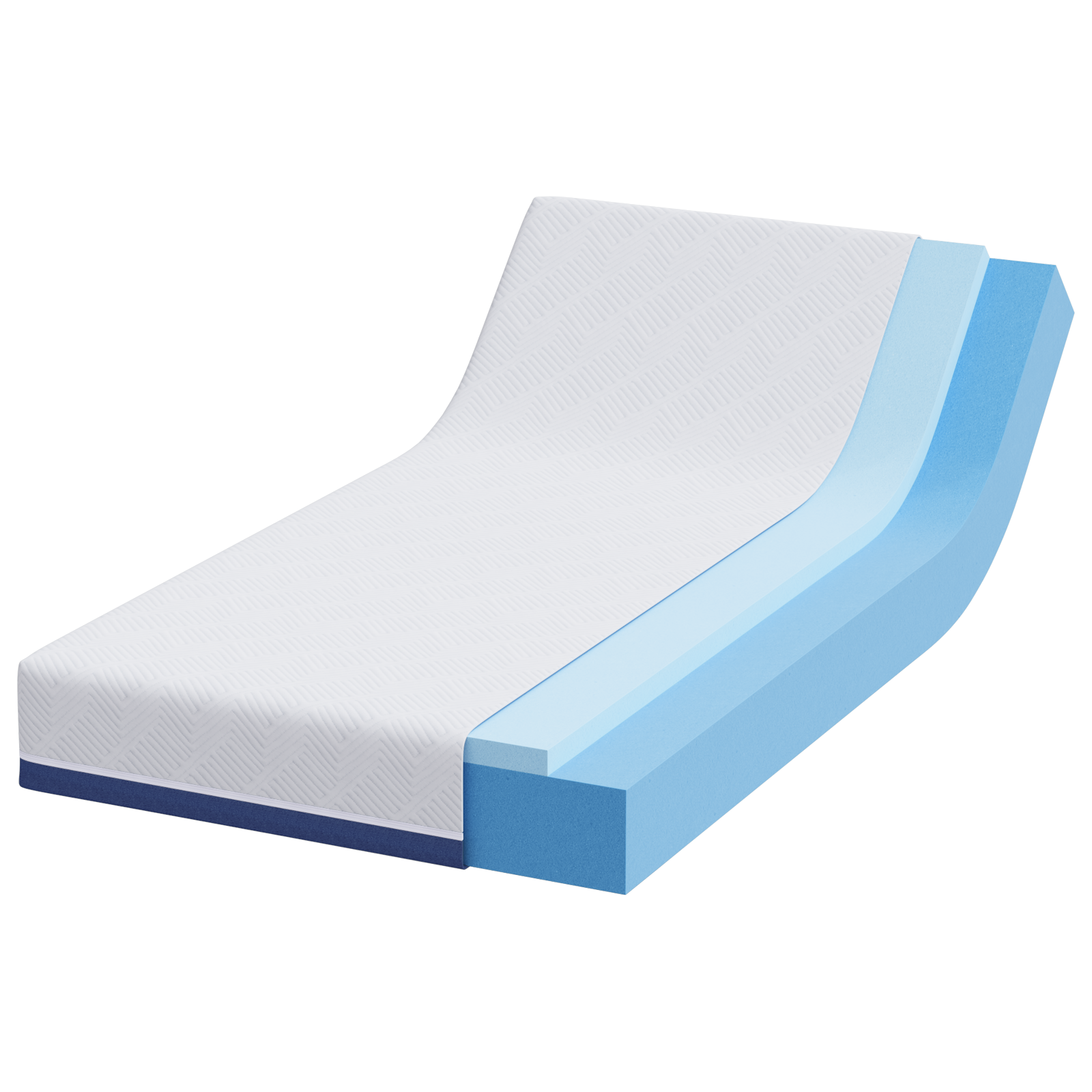 Saltele Alb și albastru Țesătură jacquard din poliester 100% GartenMobel Dekor