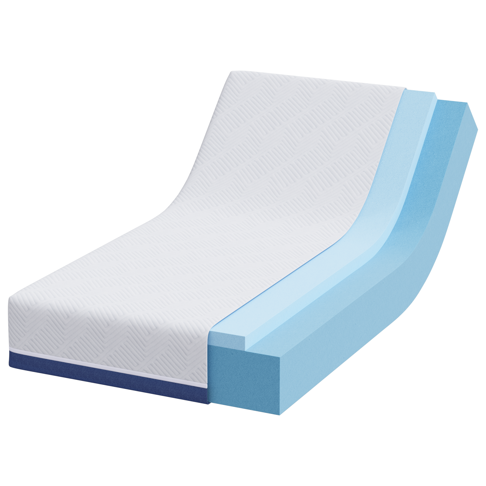 Saltele Alb și albastru Țesătură jacquard din poliester 100% GartenMobel Dekor