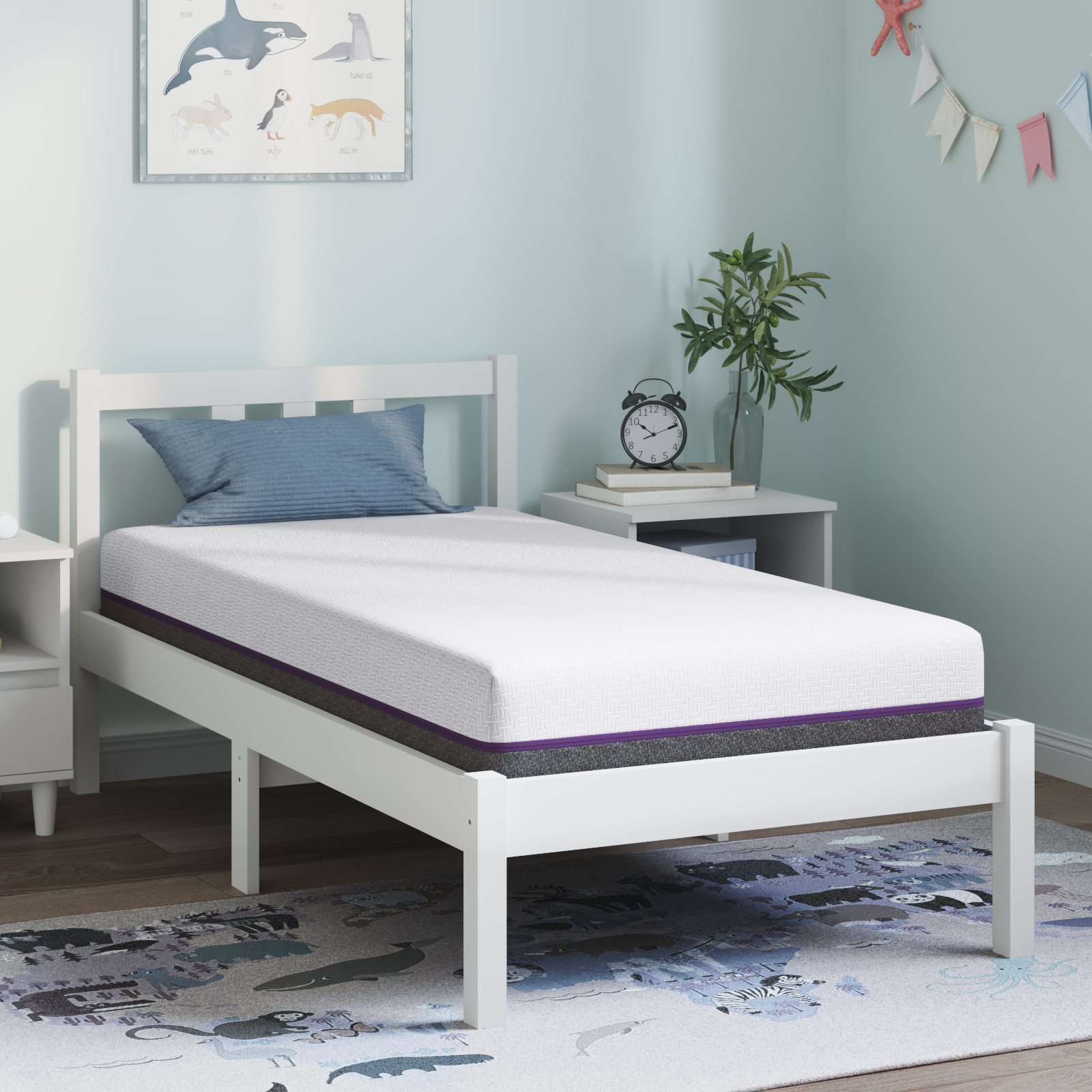 Saltele Alb și gri Țesătură jacquard din poliester 100% GartenMobel Dekor