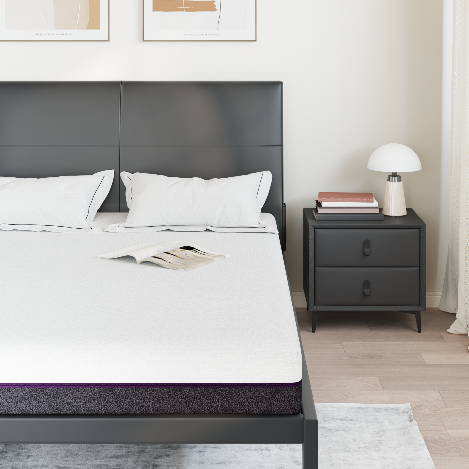 Saltele Alb și gri Țesătură jacquard din poliester 100% GartenMobel Dekor
