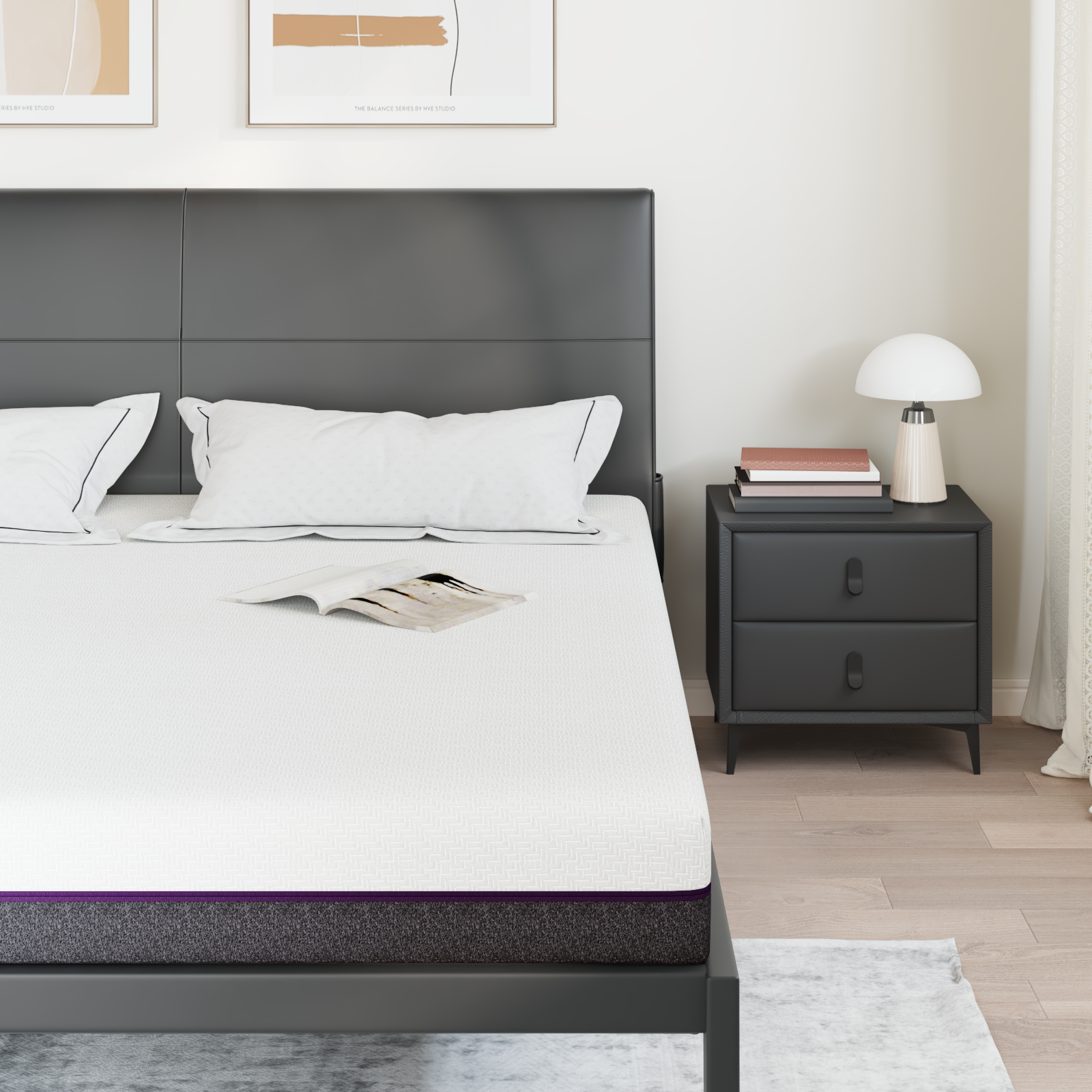 Saltele Alb și gri Țesătură jacquard din poliester 100% GartenMobel Dekor