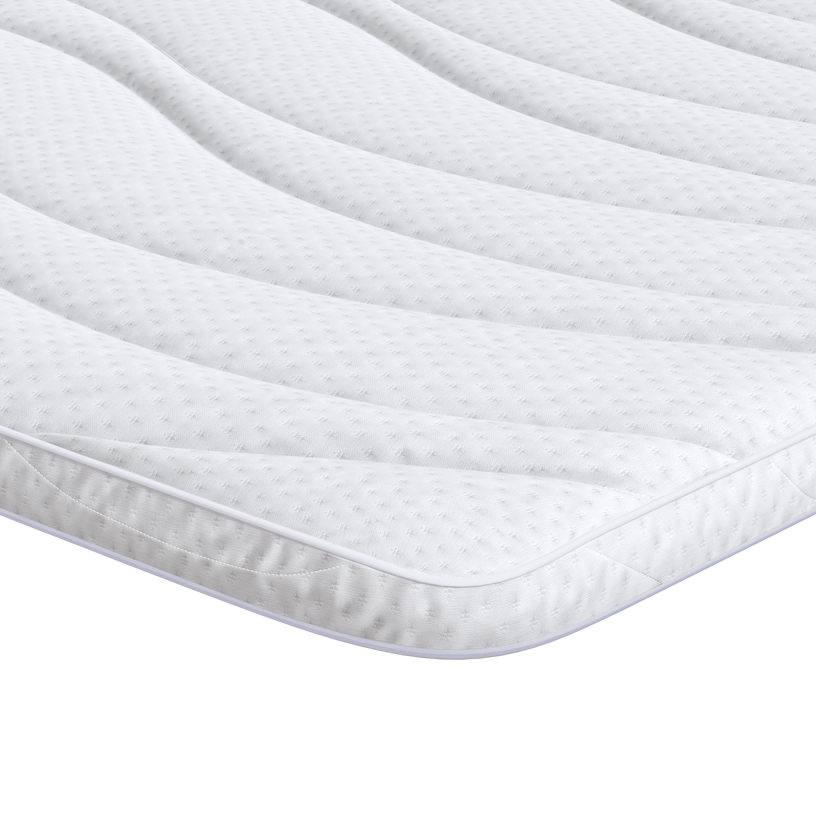 Păturile pentru saltea Alb 100 x 200 cm Polyester fără adeziv GartenMobel Dekor