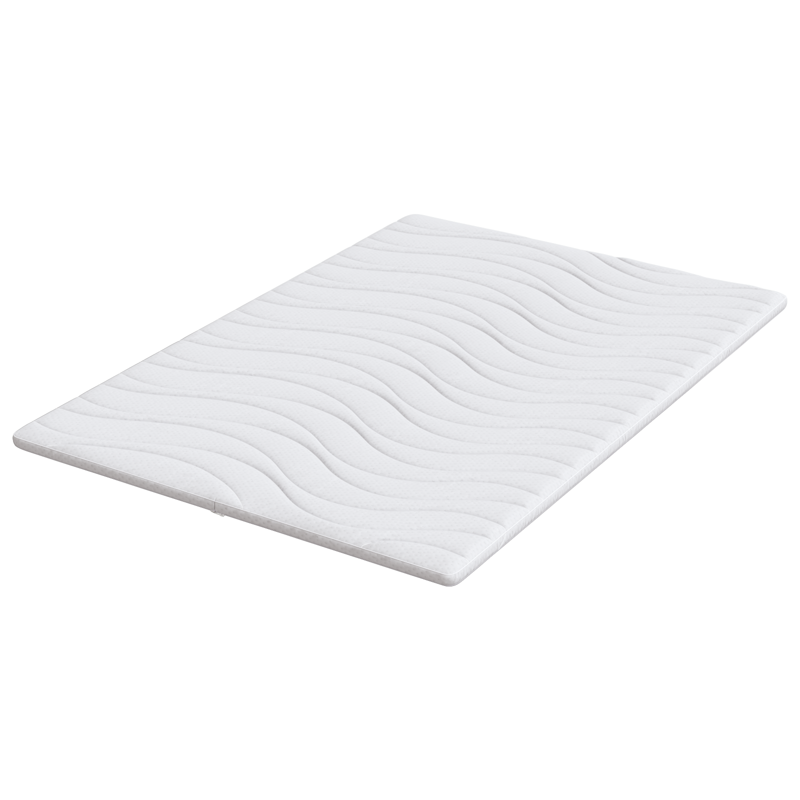 Păturile pentru saltea Alb 140 x 190 cm Polyester fără adeziv GartenMobel Dekor