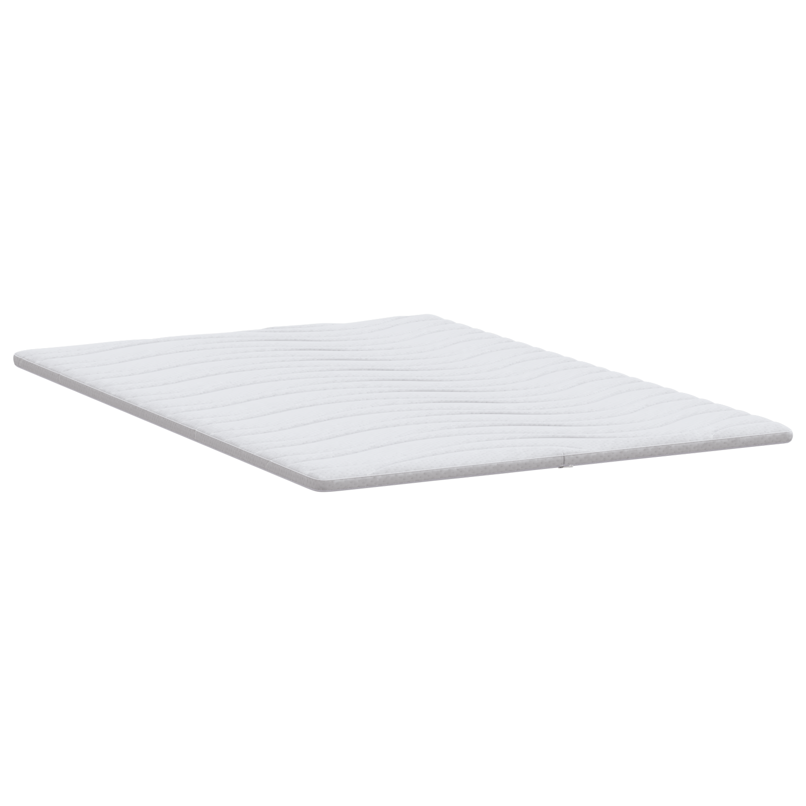 Păturile pentru saltea Alb 140 x 200 cm Polyester fără adeziv GartenMobel Dekor
