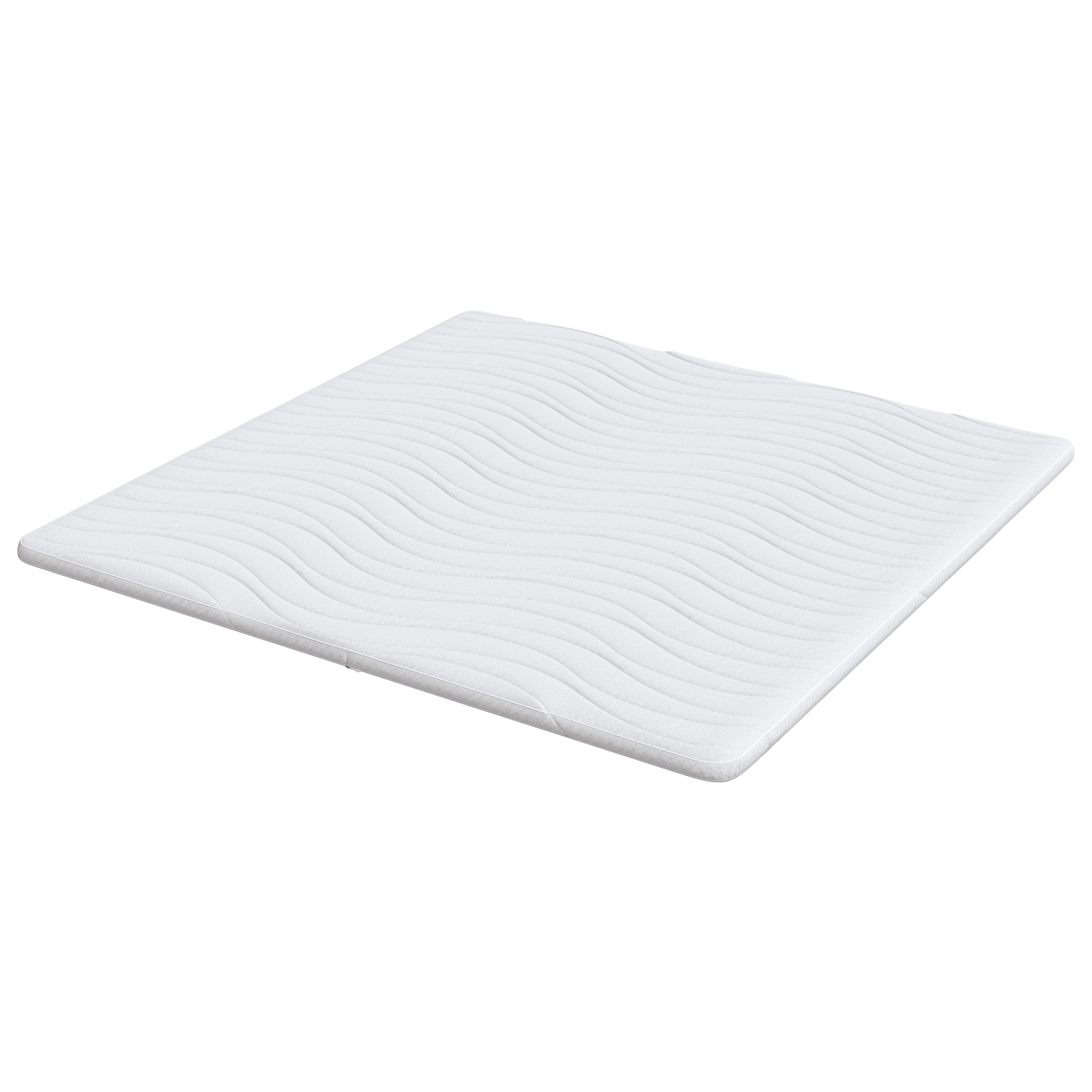 Păturile pentru saltea Alb 200 x 200 cm Polyester fără adeziv GartenMobel Dekor