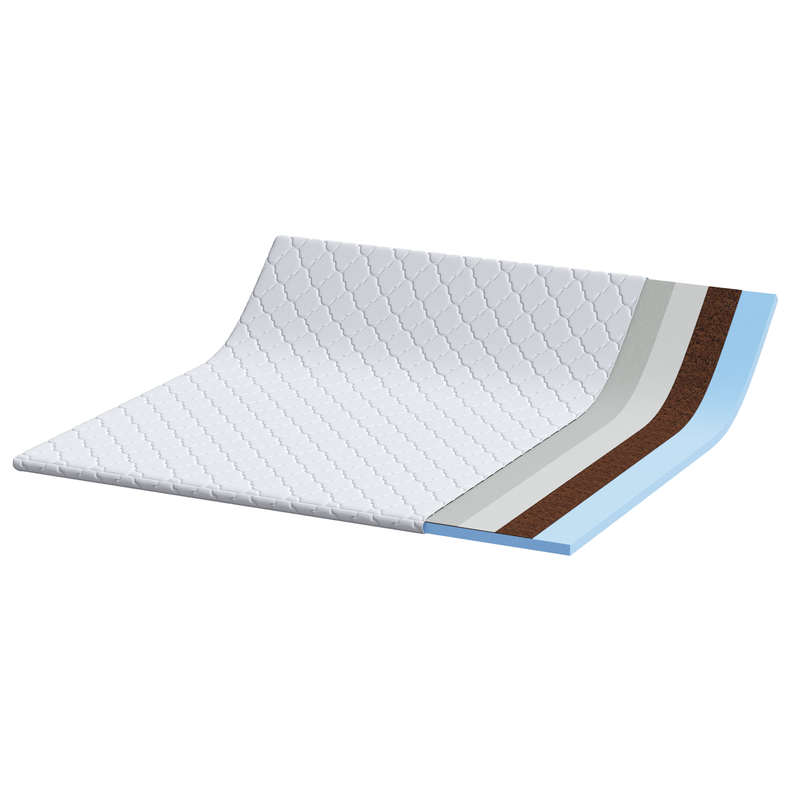 Păturile pentru saltea Alb 200 x 200 cm Polyester fără adeziv GartenMobel Dekor