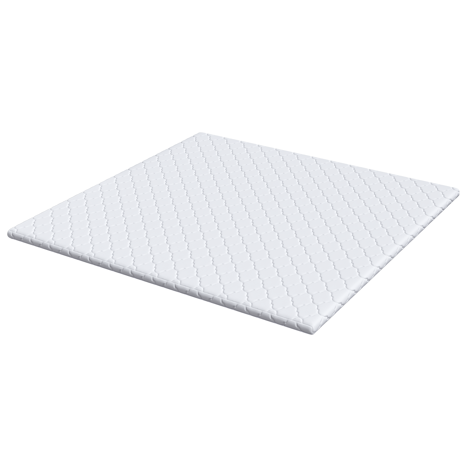 Păturile pentru saltea Alb 200 x 200 cm Polyester fără adeziv GartenMobel Dekor